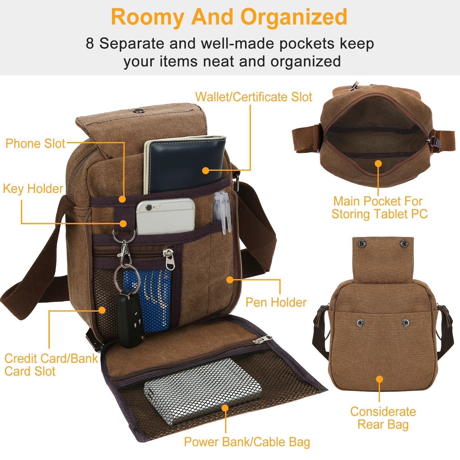 Unisex Crossbody Bags Shoulder Bag