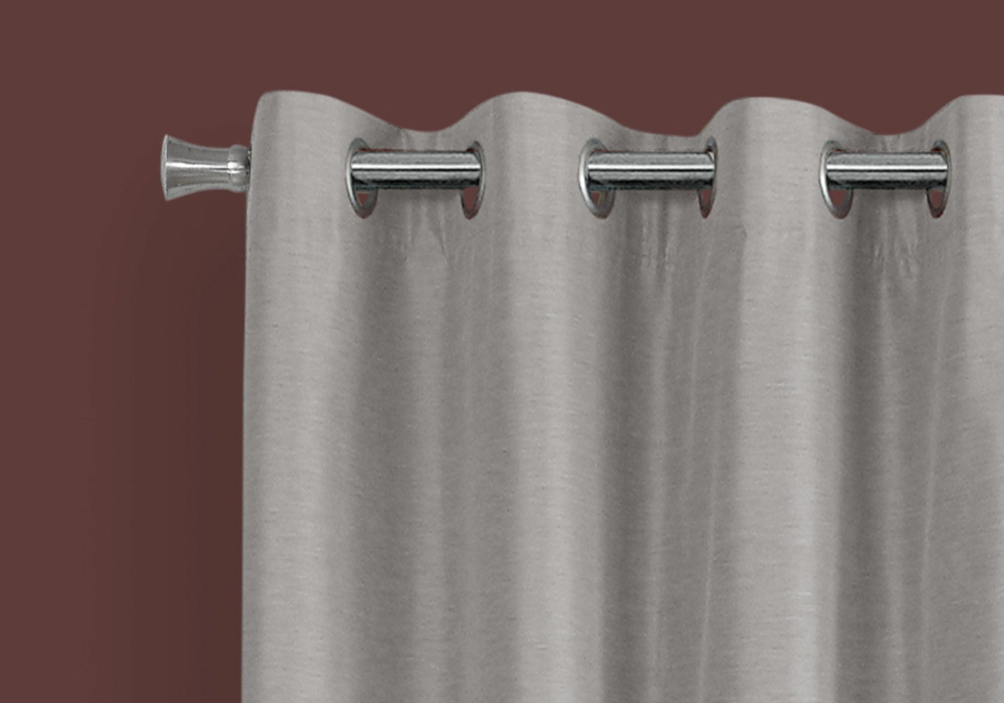 2 Pieces Set Room Darkening Curtain Panels with Grommet - Contemporary Style