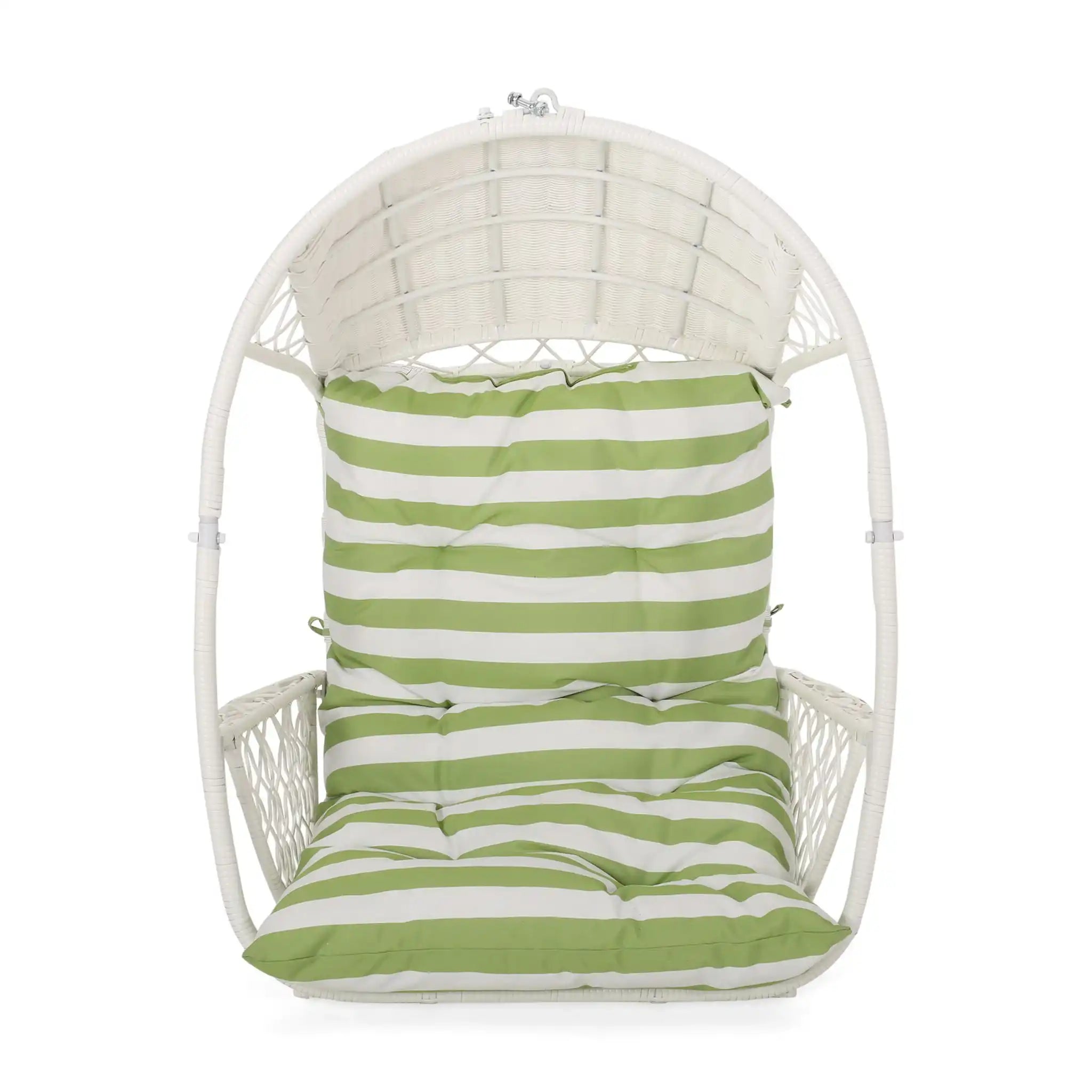 Malia Wicker Hanging Chair With Cushion