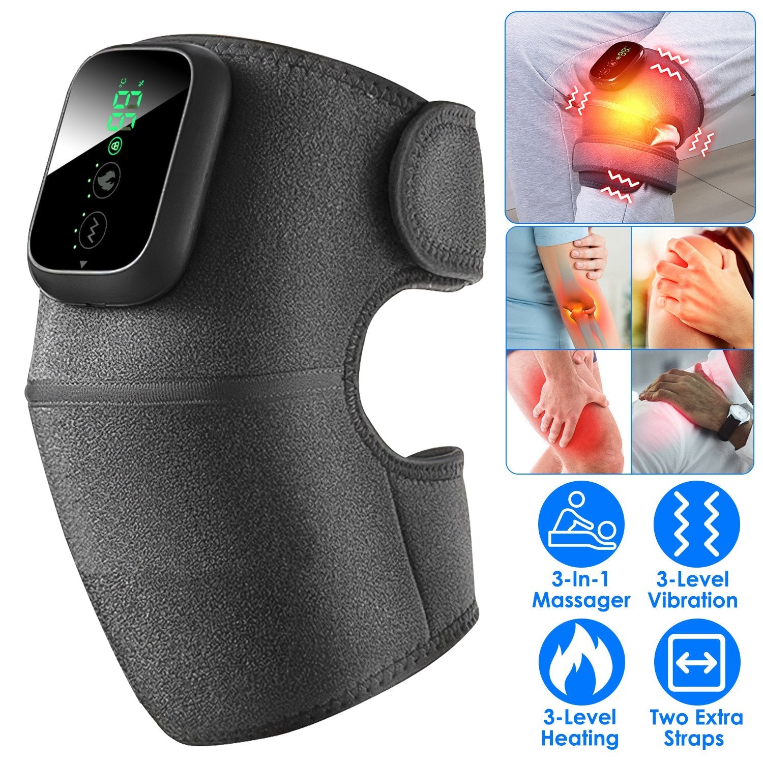 3-In-1 Heated Knee Massager