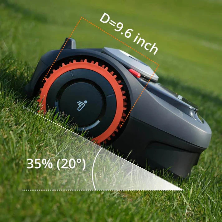 Segway Navimow Robust Off-Road Wheels with Spikes for Segway Navimow i Series – Superior Traction on Slopes and Mud