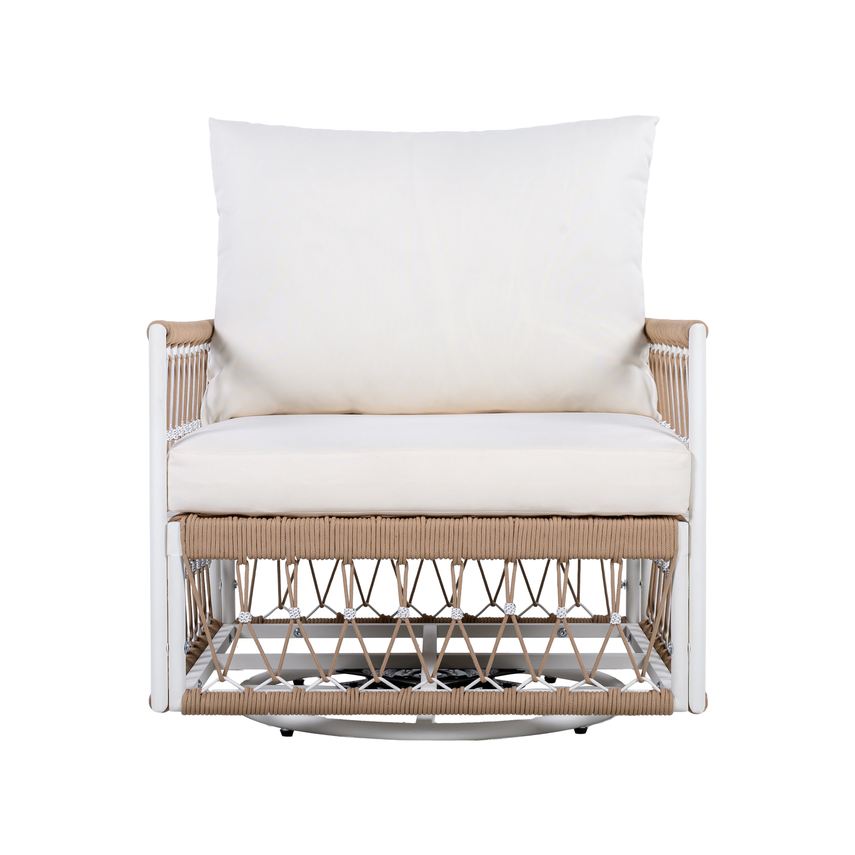 Set of 2 360° Swivel Bohemian Outdoor Lounge Chairs