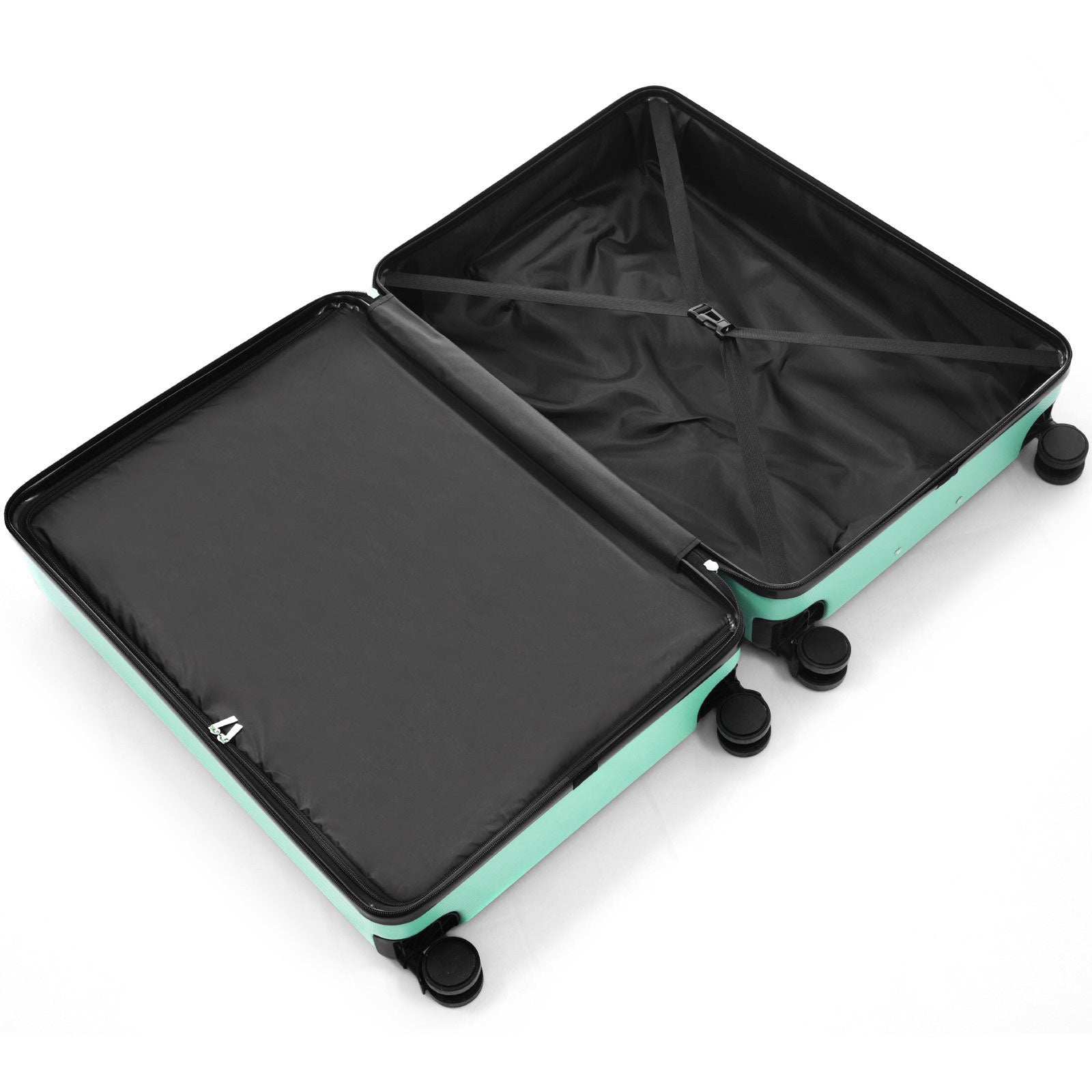 Luggage Set 3 Piece Lightweight Durable ABS Suitcases with Spinner Wheels and TSA Lock