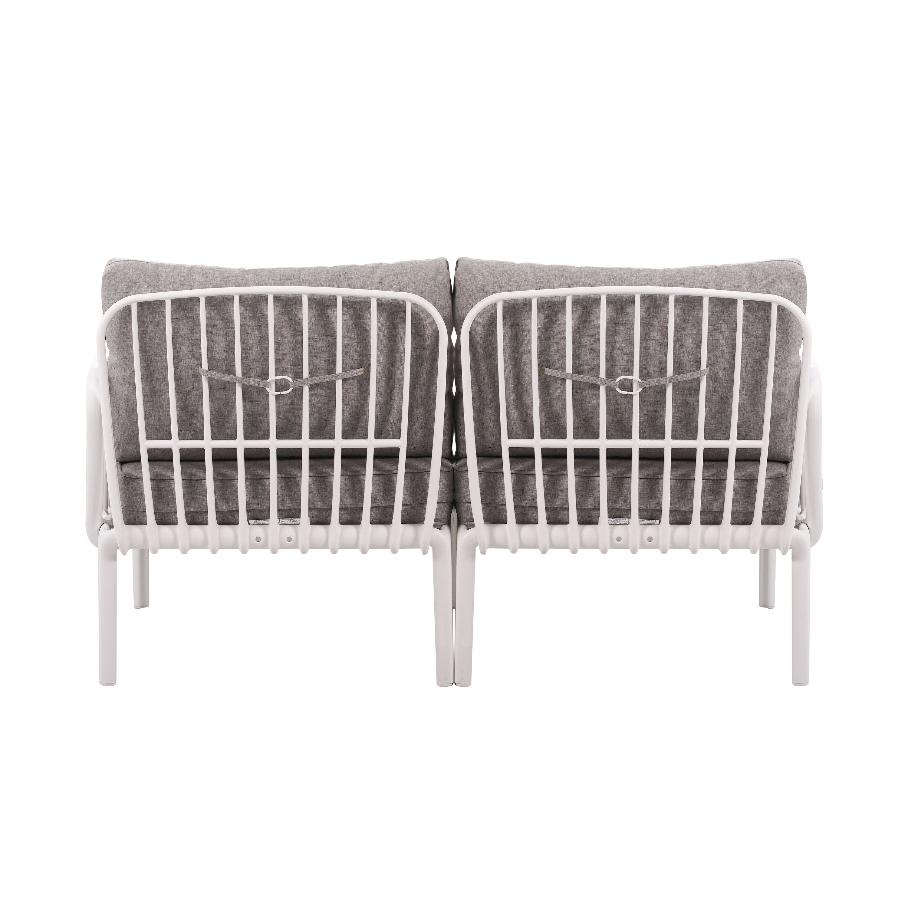 The Sleek All-Weather Resin Outdoor Loveseat and Coffee Table Set