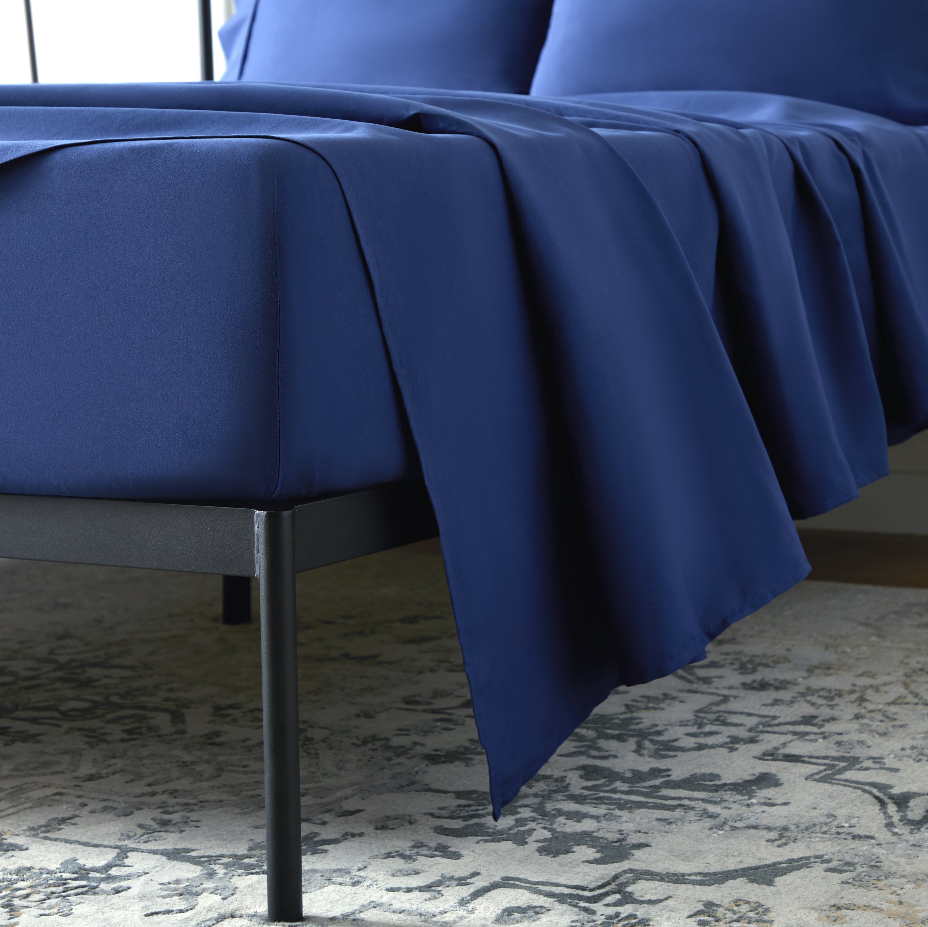 Weekender 3-Piece Microfiber Bed Sheet Set - Twin Blue