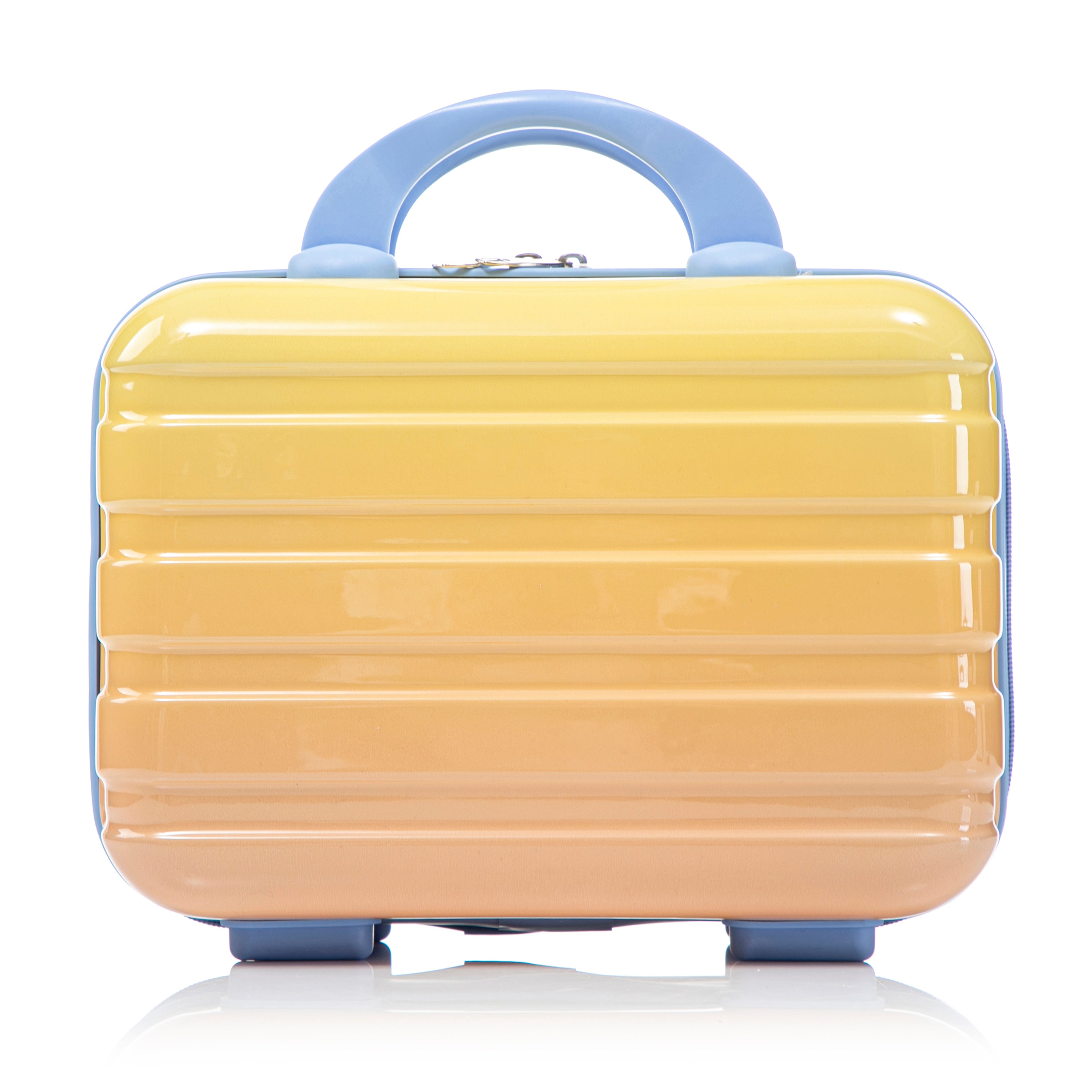 14'/20' 2-Piece PC Spinner Wheel Luggage Set in Gradient Blue Yellow
