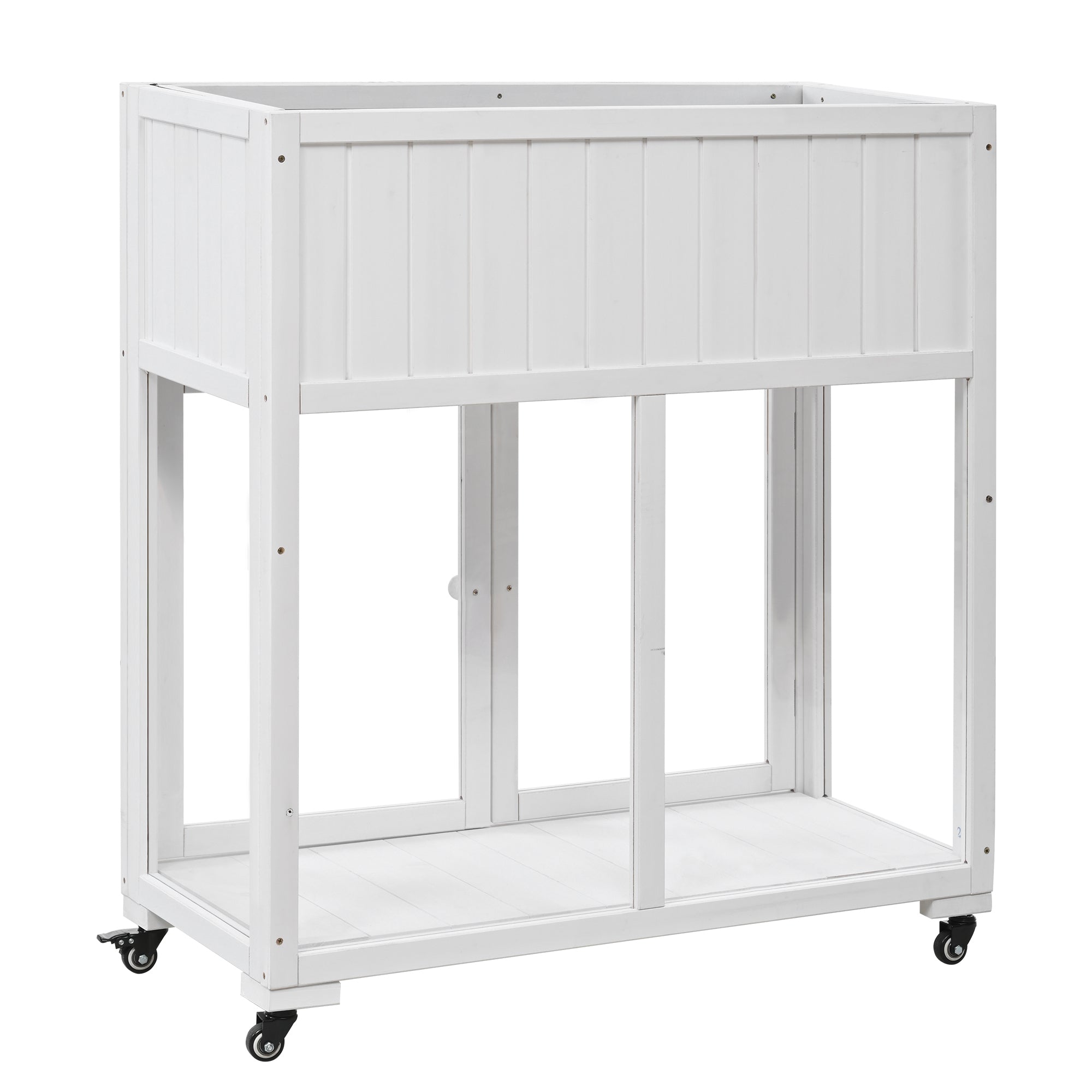 TOPMAX Patio Mini Wood Cold Frame Greenhouse