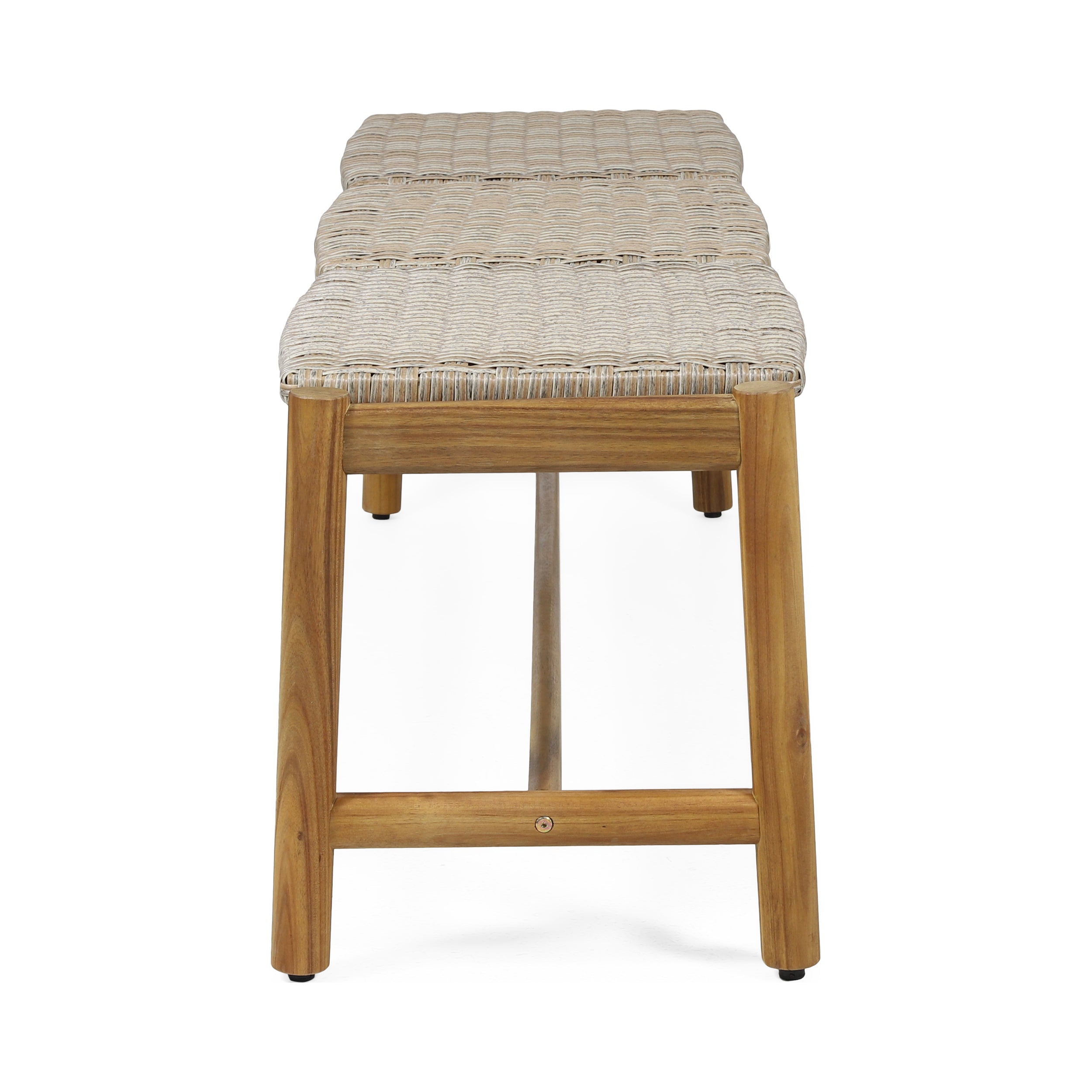 Acacia Wood Bench with 3 Seaters, Teak