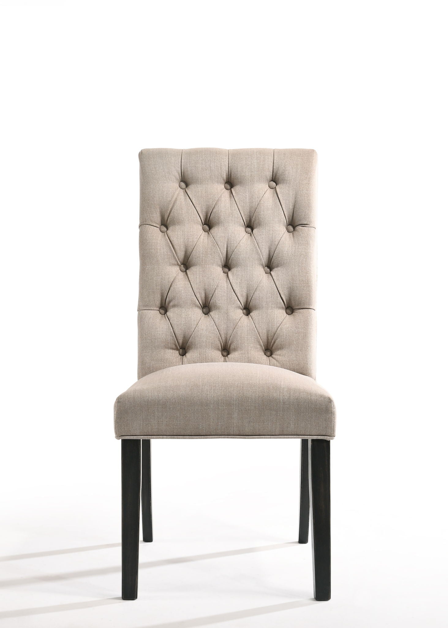 Morland Vintage Side Chair Set of 2 - Black / Tan