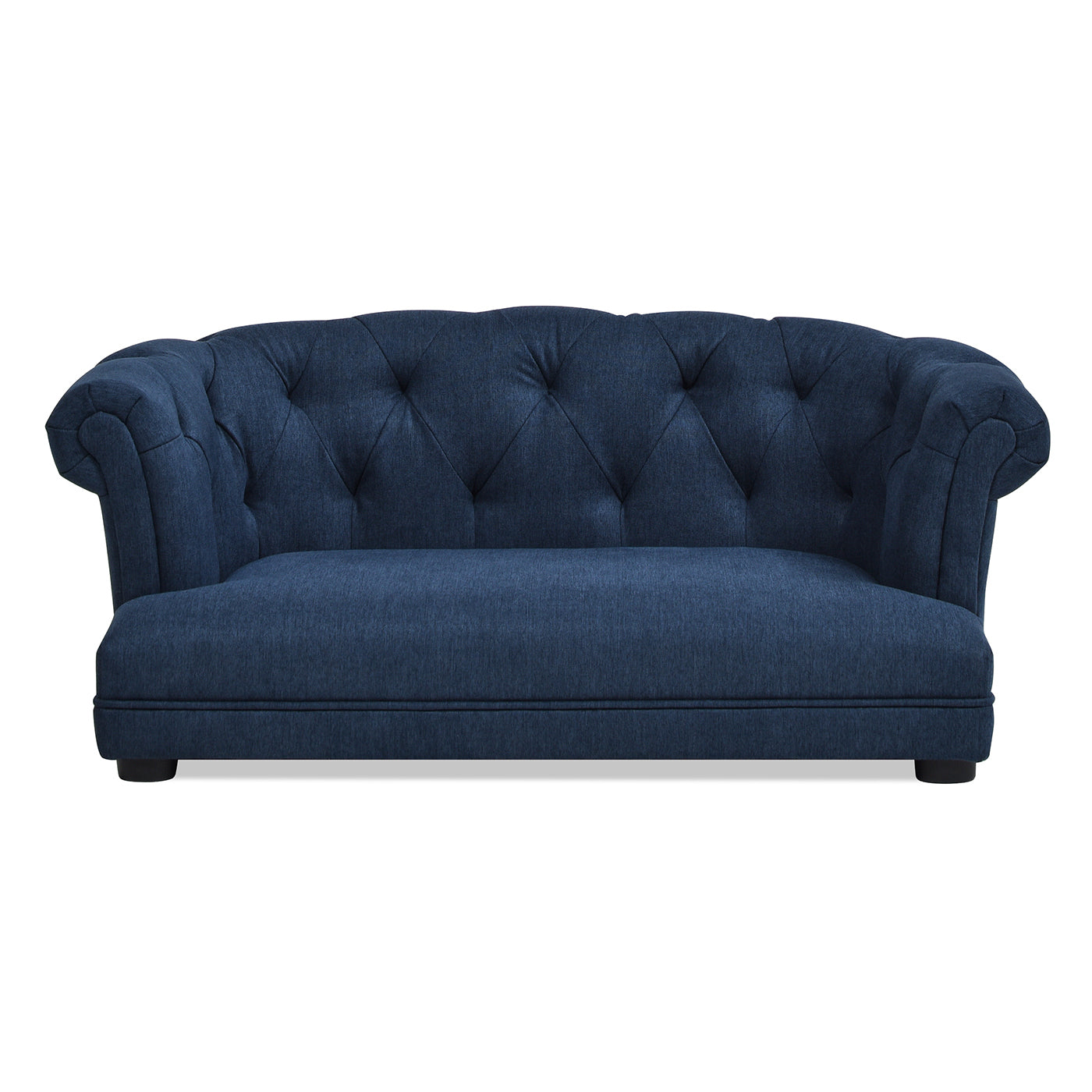 Kiki 36.5' Chesterfield Dog Sofa Bed, Medium, Pacific Blue Stain Resistant High Performance Polyester