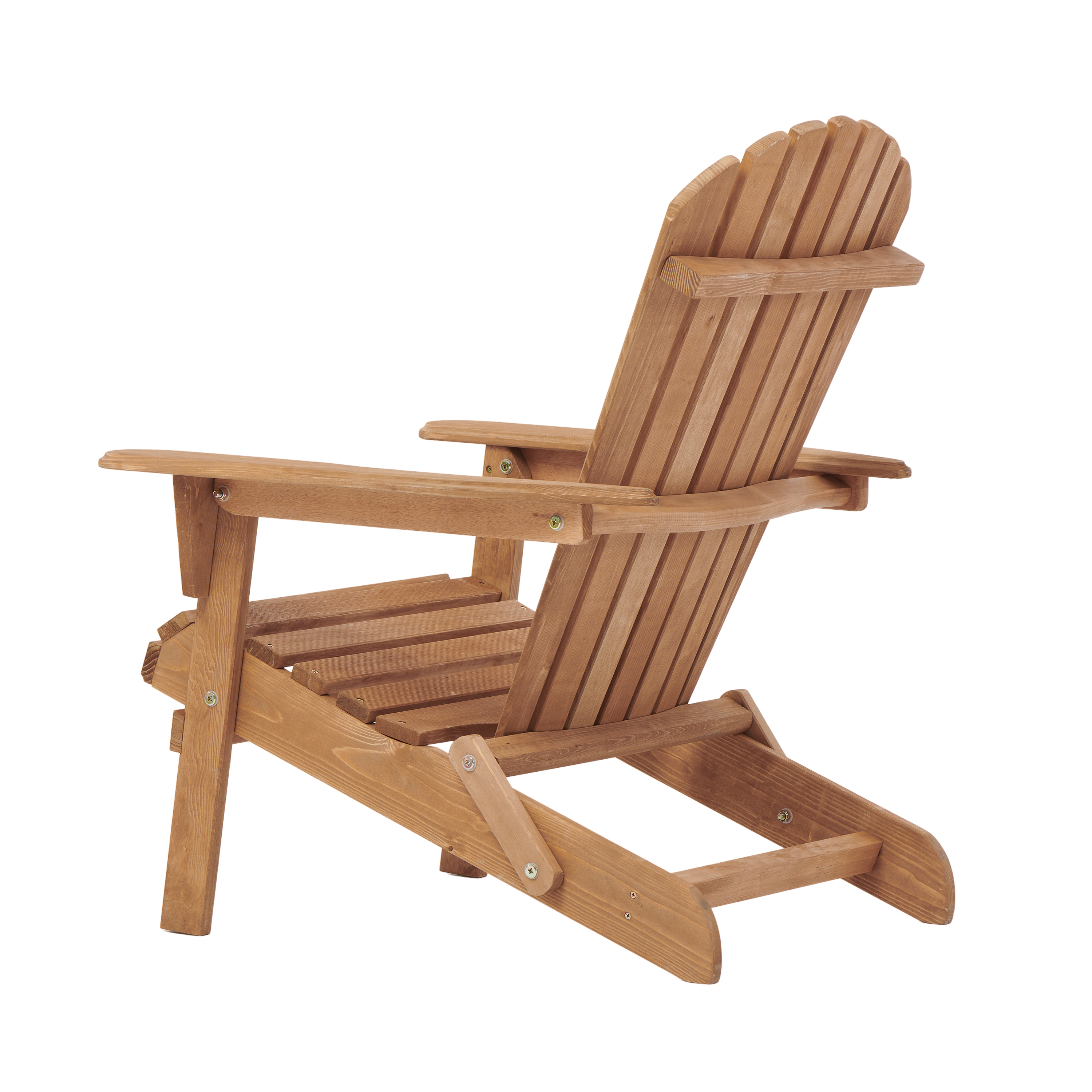 Outdoor Wooden Folding Adirondack Chair Set of 2