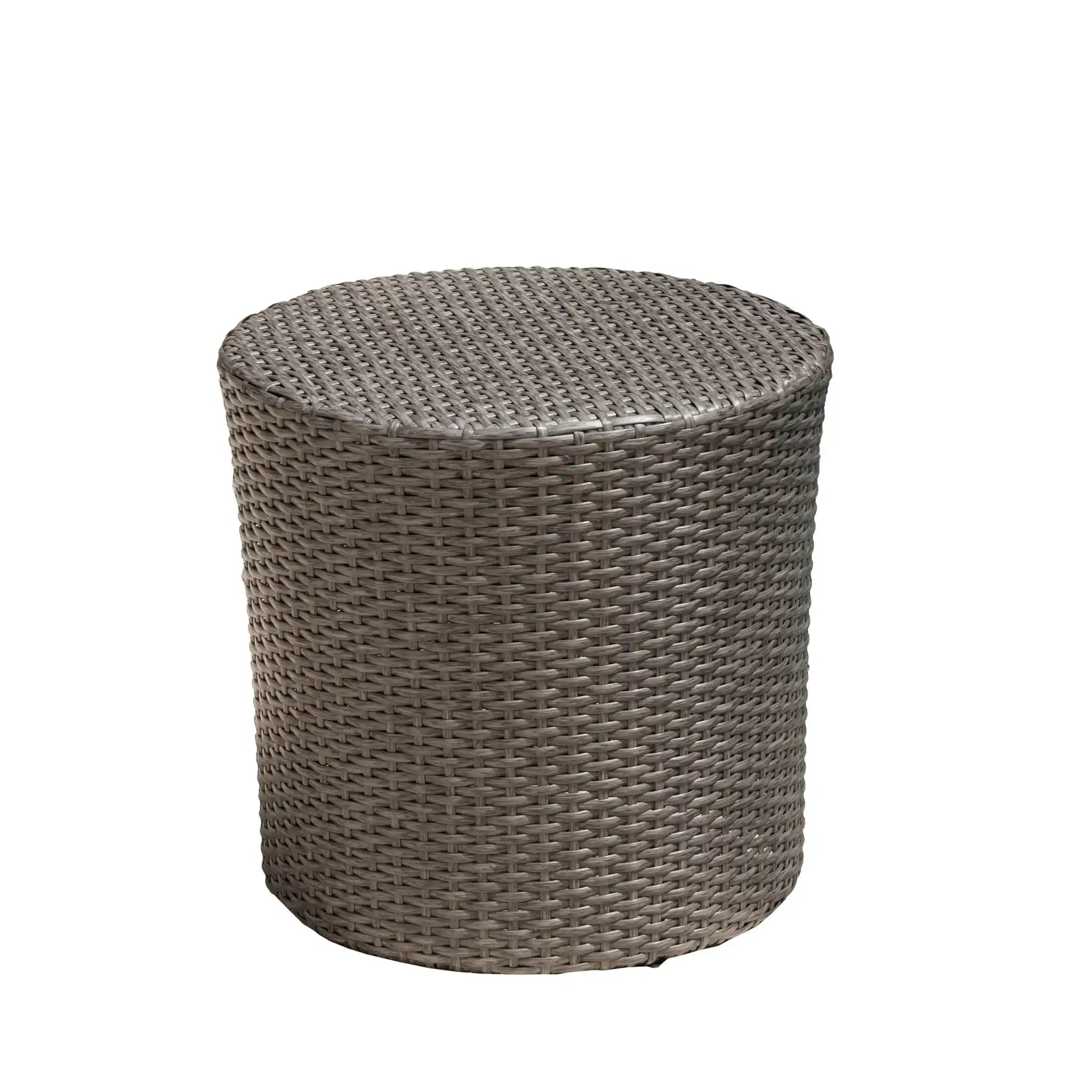 Barrel Side Table With Handcrafted Details