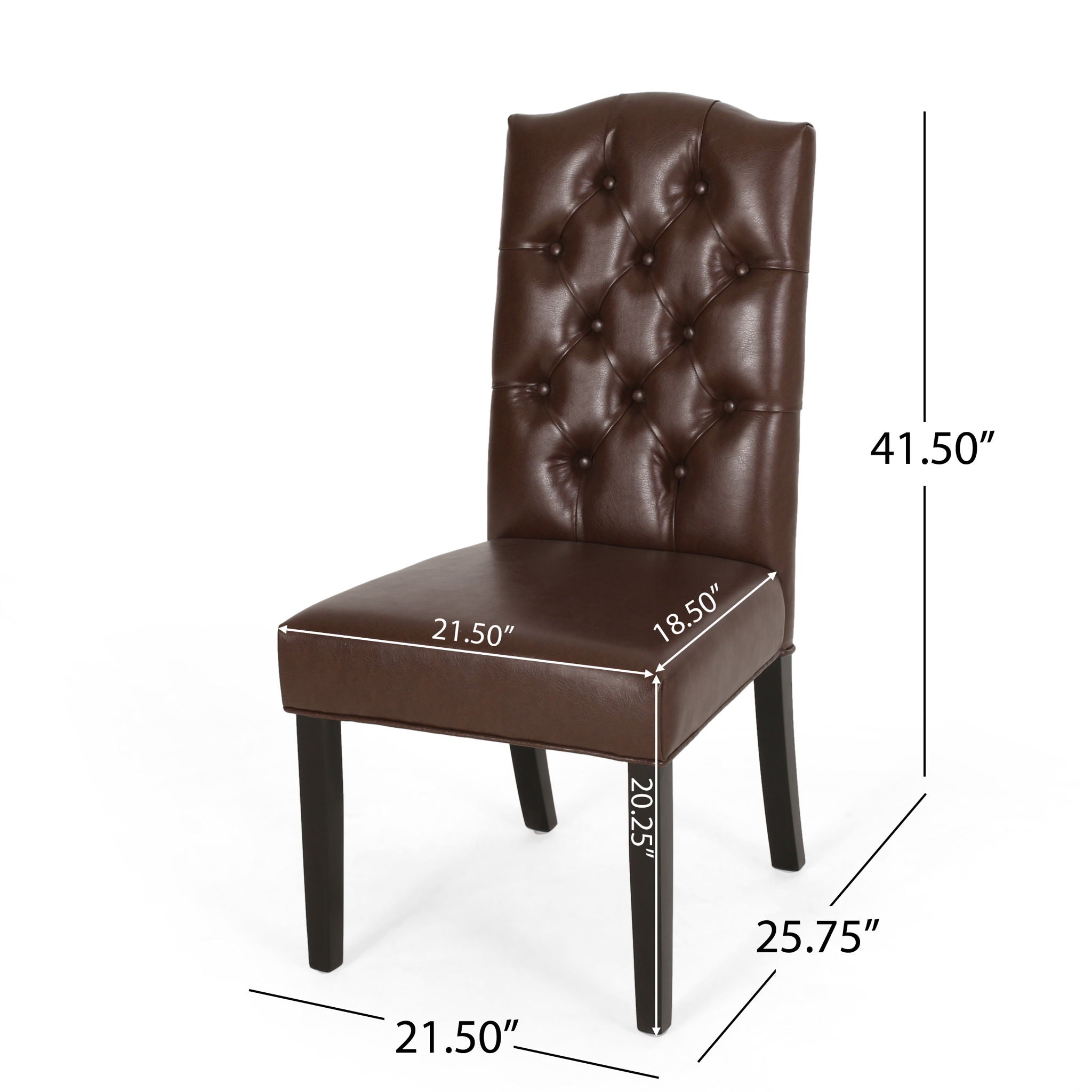 Harriet Tufted Dining Chair with Button Tufting and Diamond Stitching