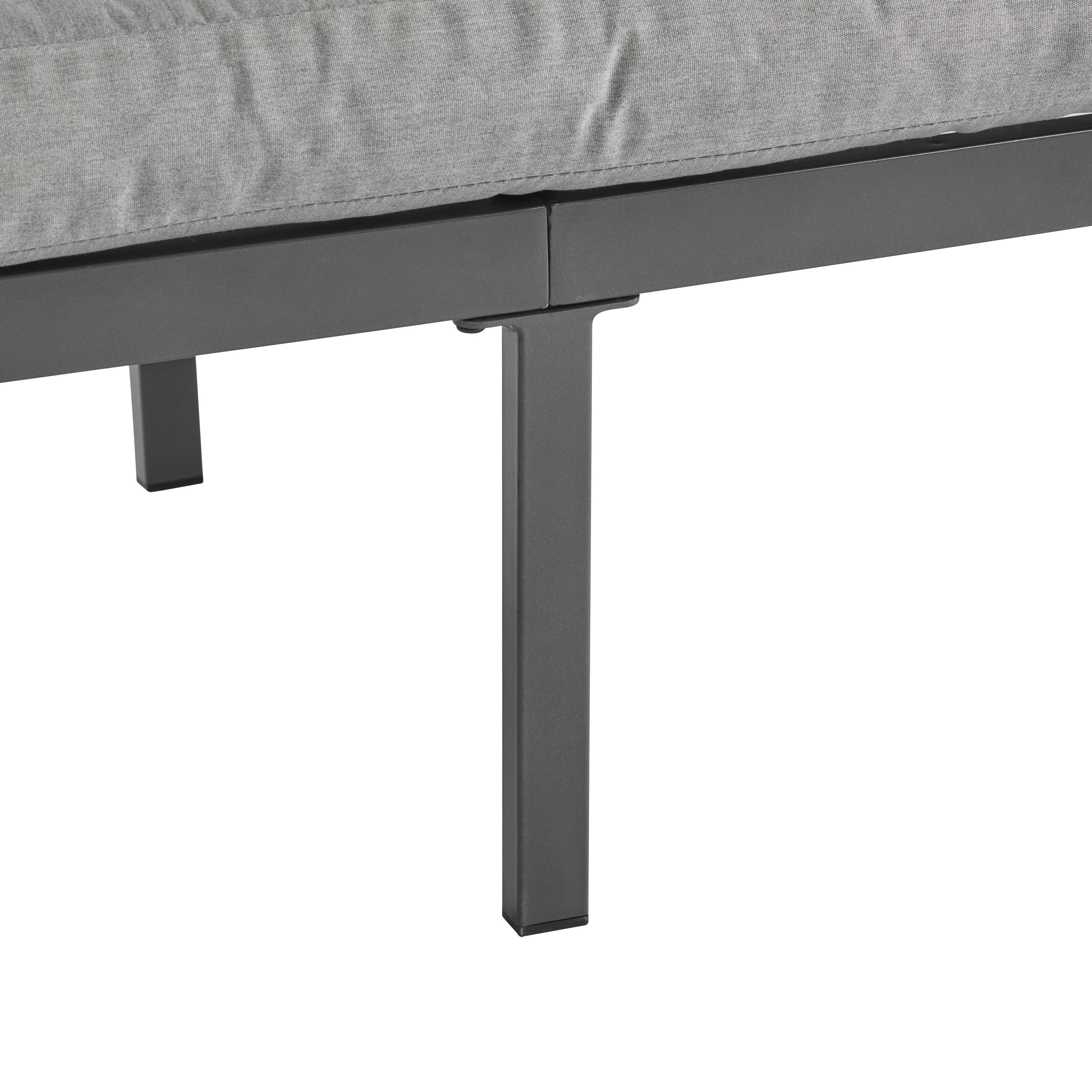 4-Pieces Outdoor Metal Patio Furniture Set with Cushions