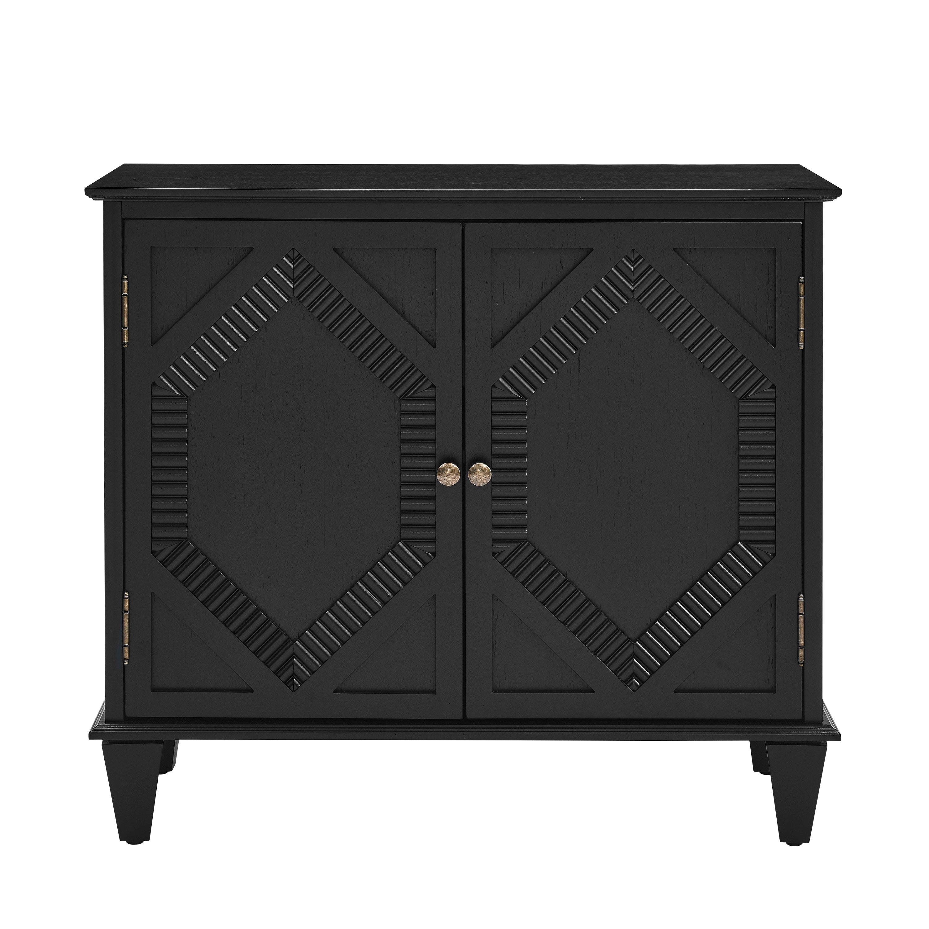 33.6' Retro Wooden Sideboard Buffet Cabinet with Storage