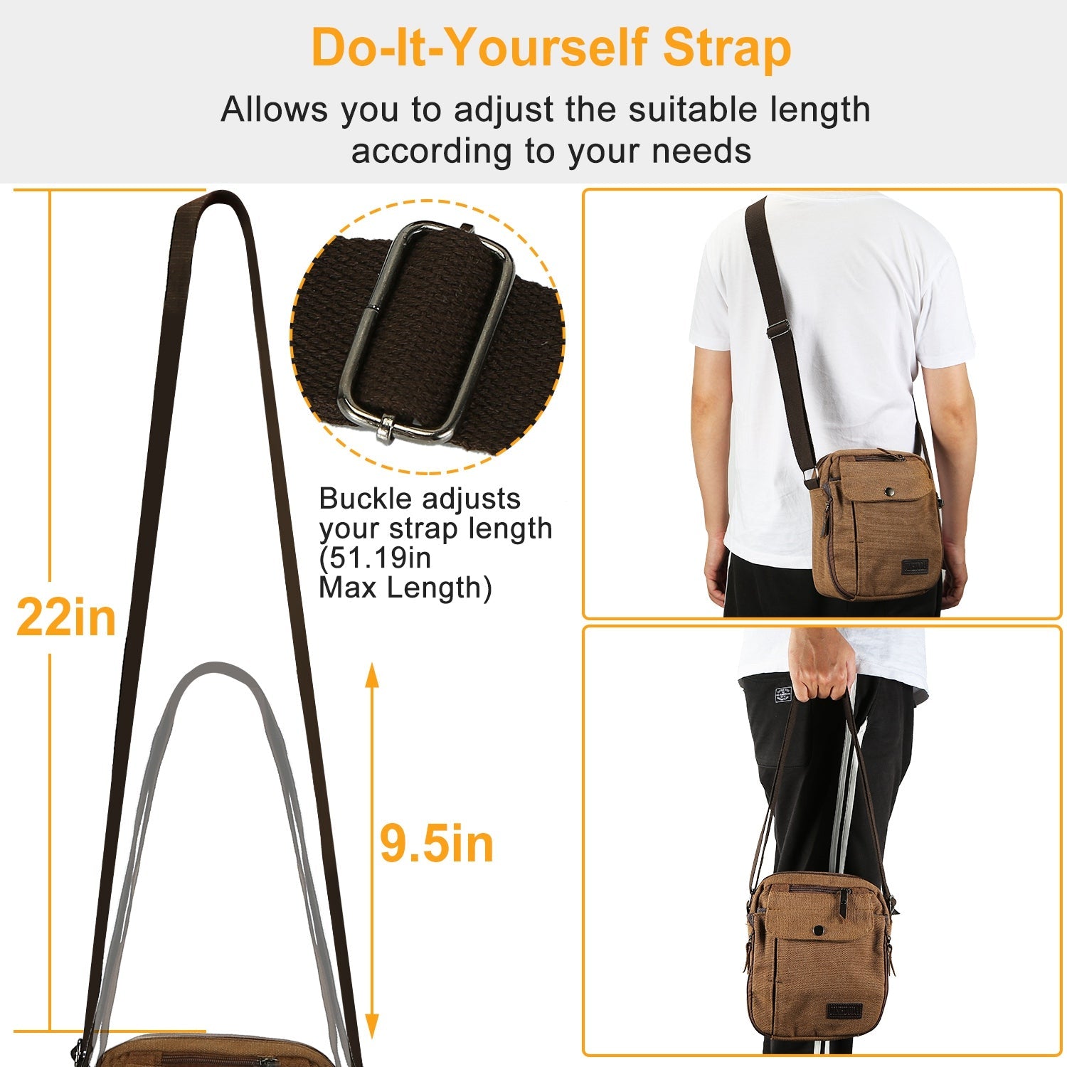 Unisex Crossbody Bags Shoulder Bag