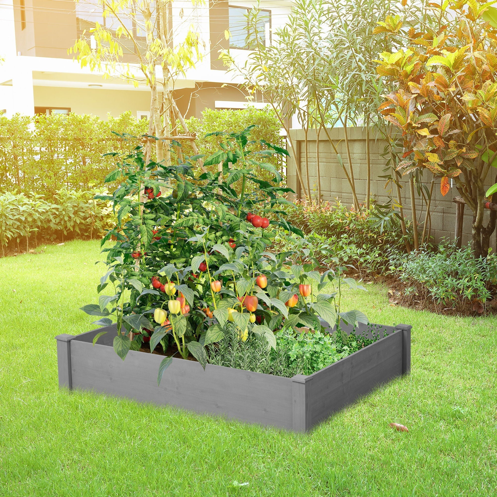 Outdoor Raised Garden Bed