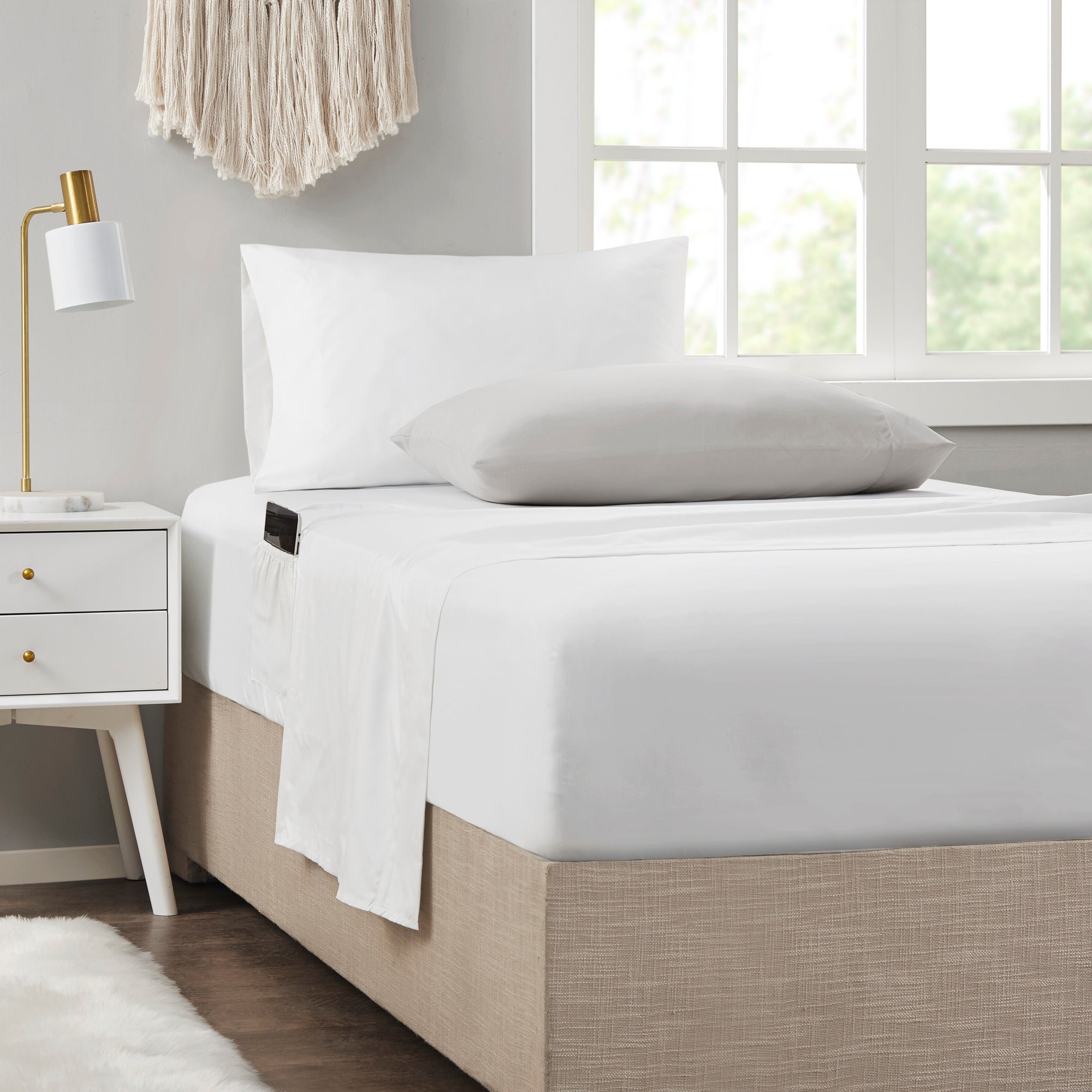 Comforter Set with Bed Sheets Yellow Queen