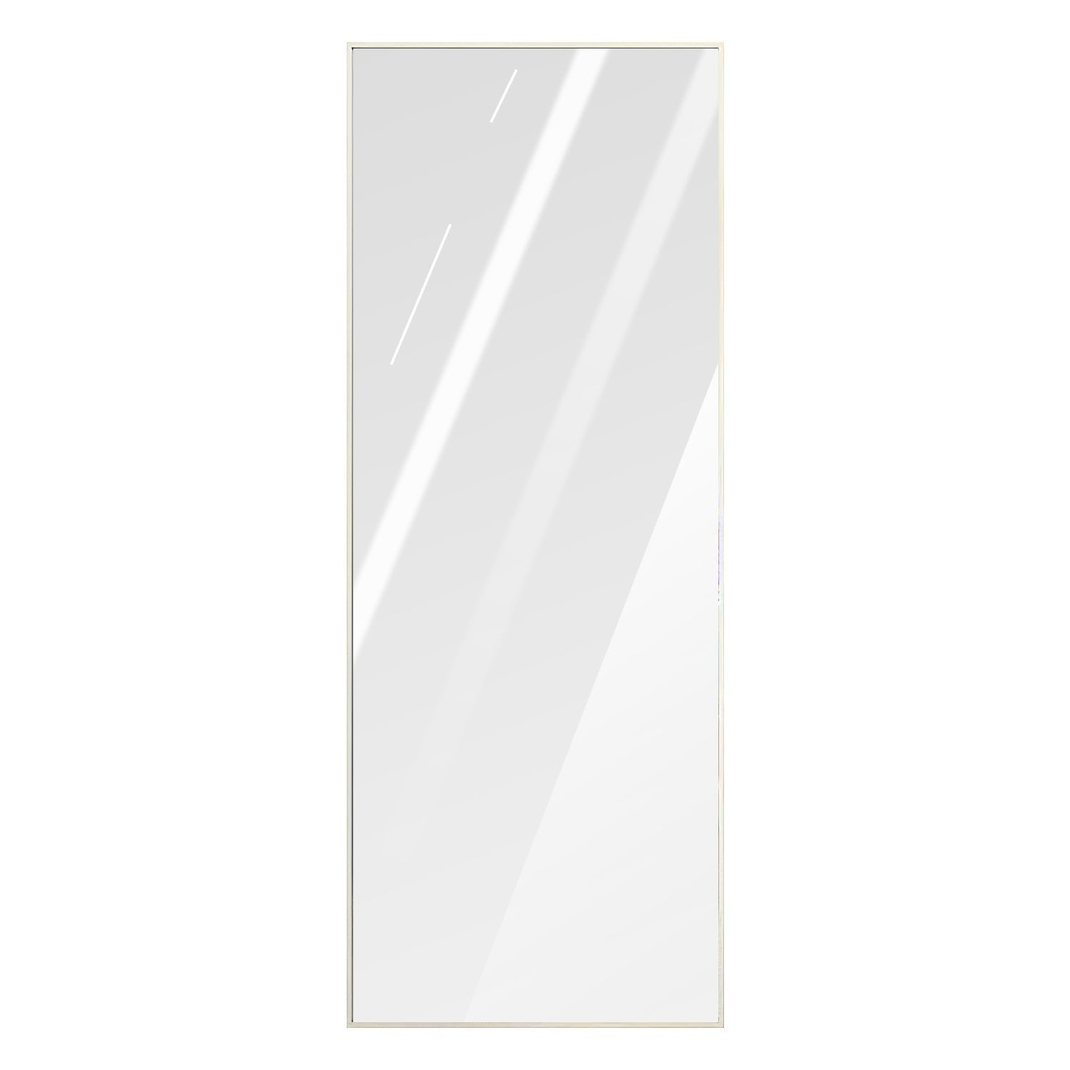 Full Length Mirror 67x25.6in Aluminum Alloy Wall Mirror Free Standing Floor Mirror Hanging Leaning Against Wall for Dressing Bedroom Living Room
