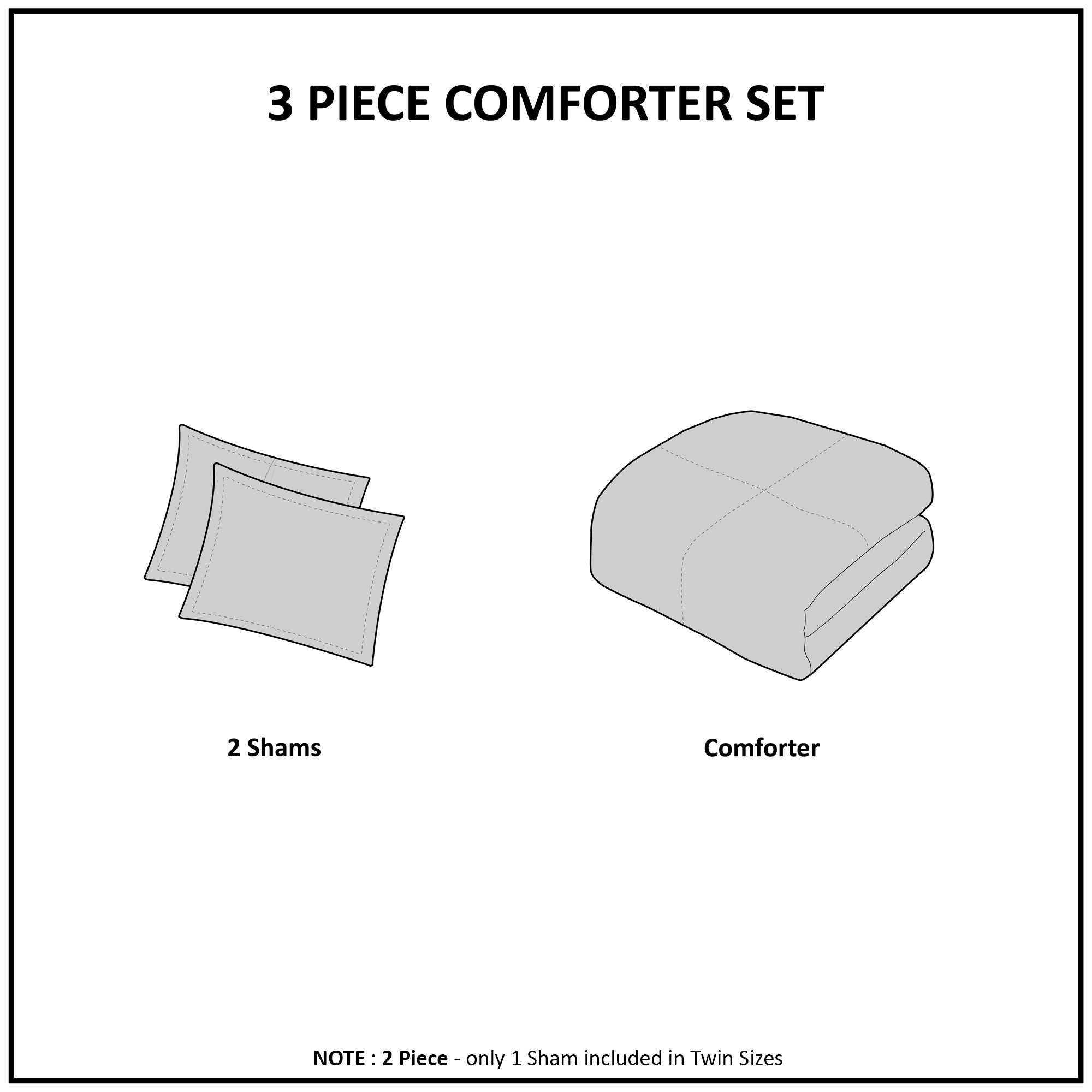 3 Piece Tufted Cotton Chenille Palm Comforter Set Off-White Full/Queen