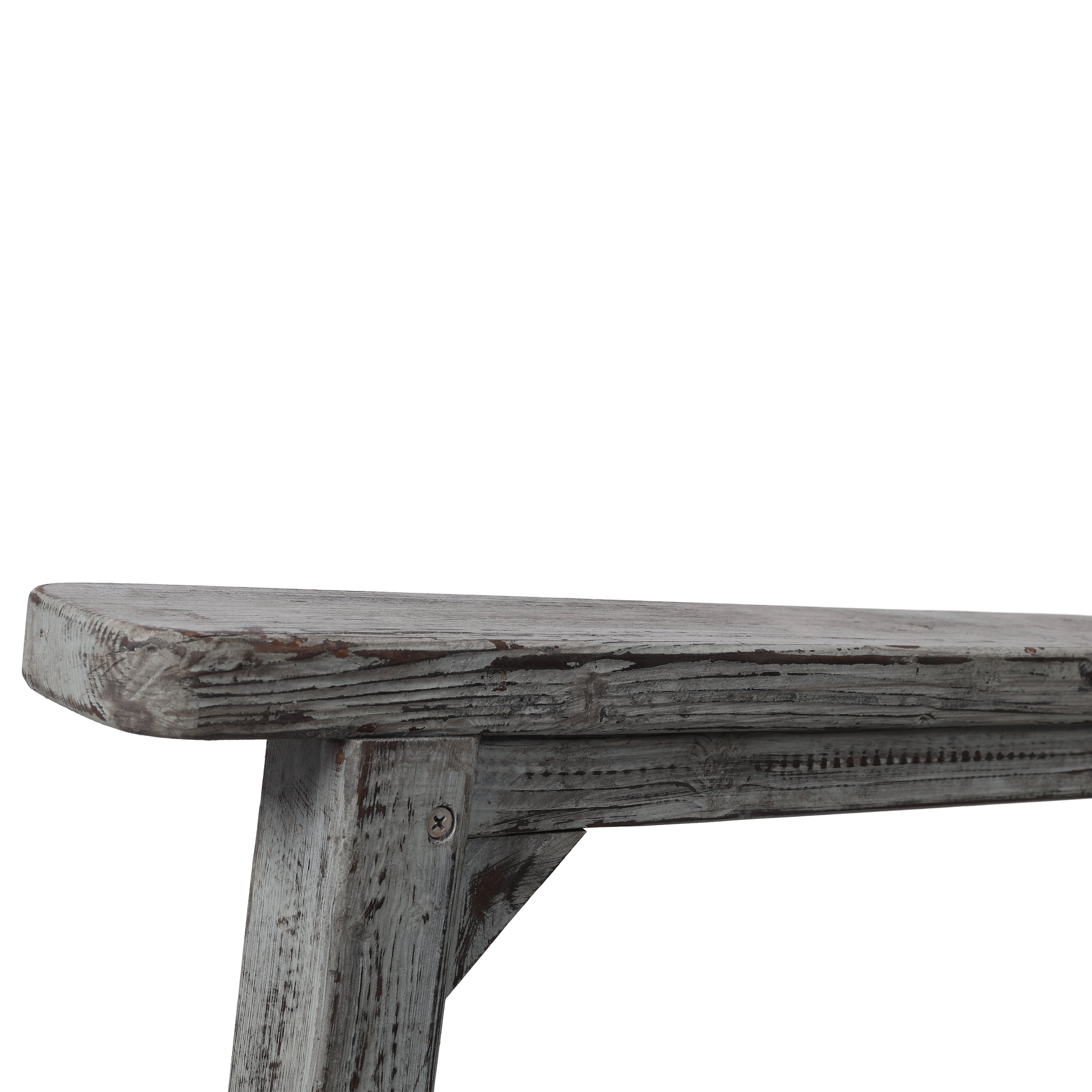 Wooden Oversized Porch Rocker Chair With Wide Seat and Tall Backrest