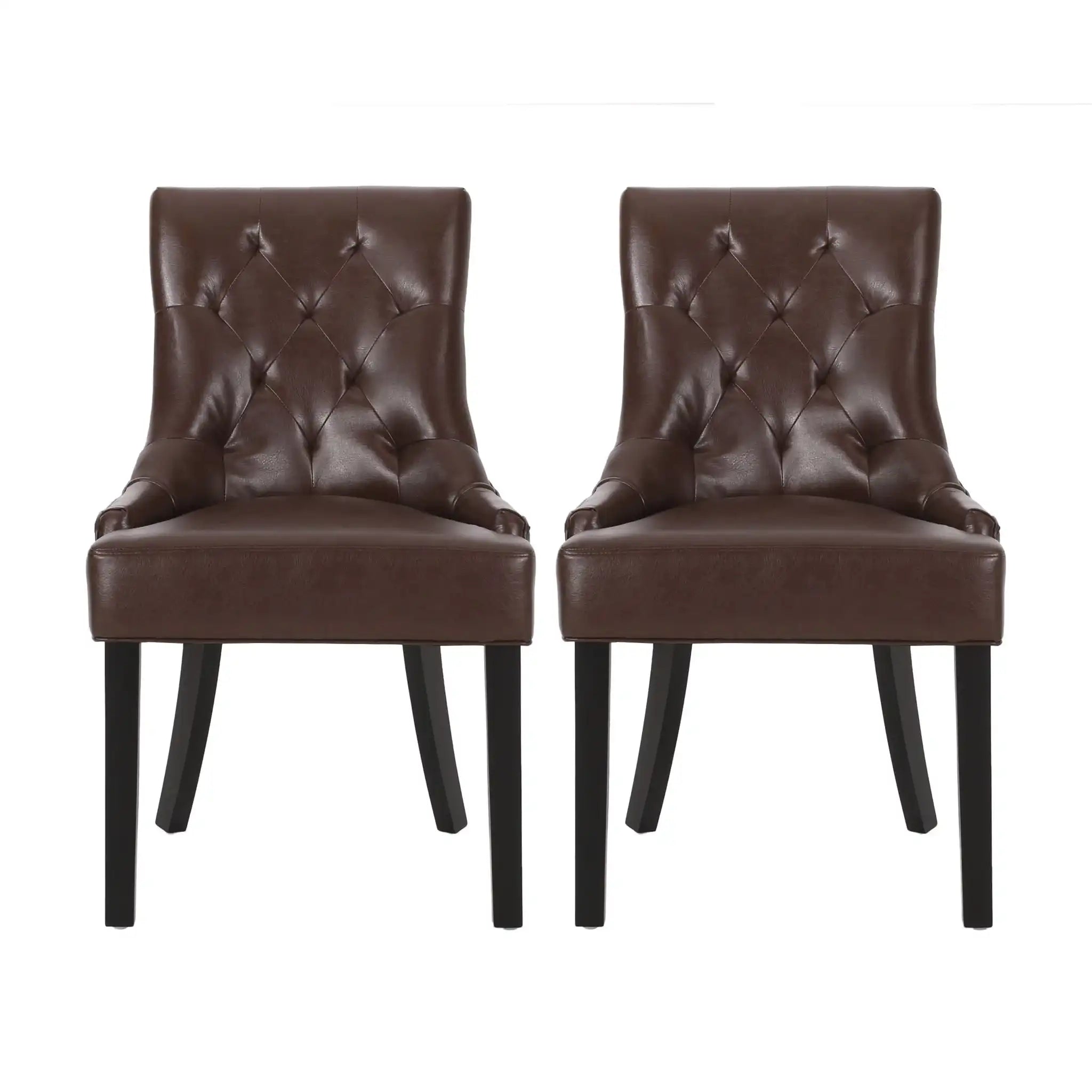 Cheney Contemporary Dining Chair Tufted Upholstery (Set of 2)