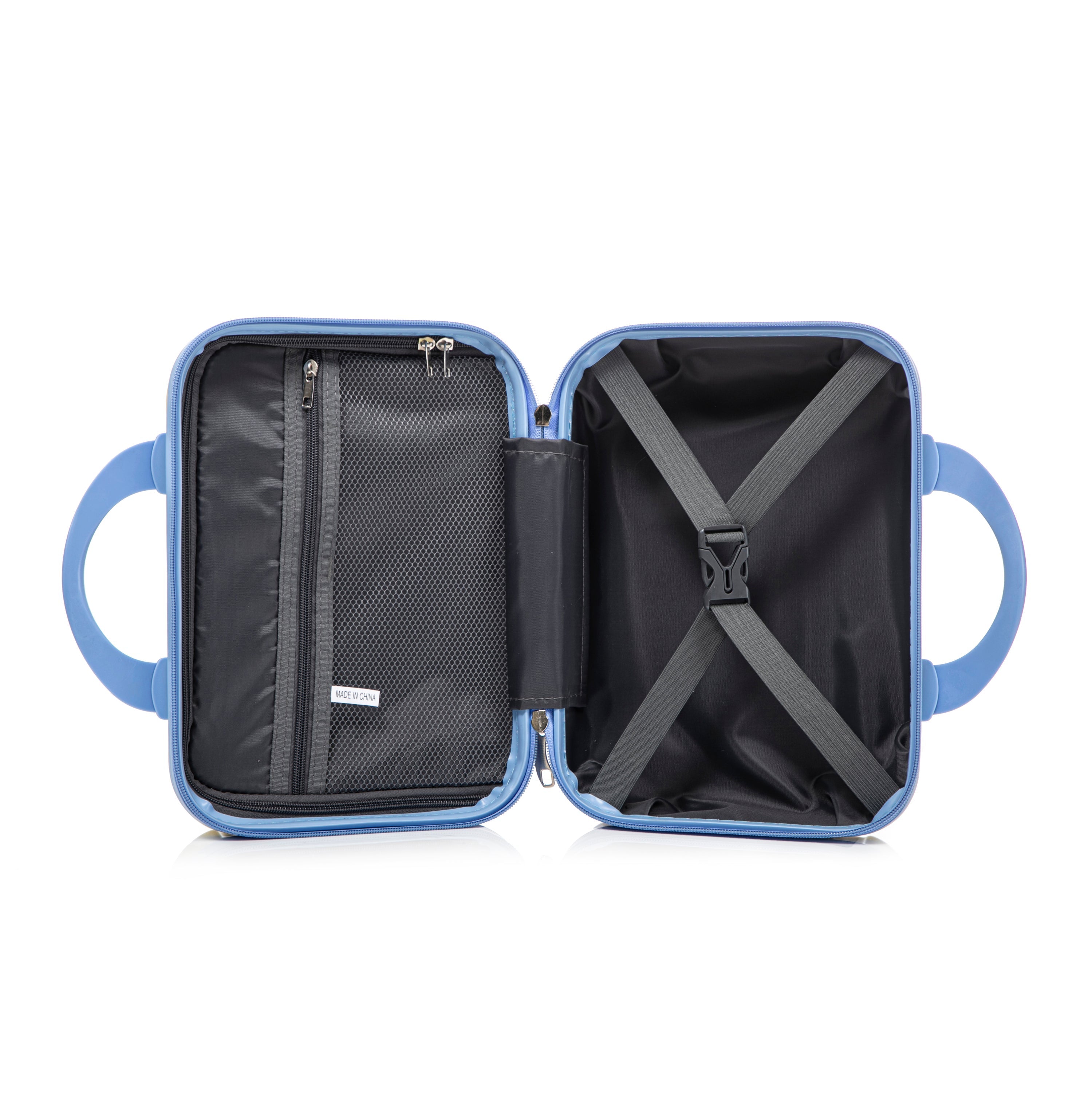 14'/20' 2-Piece PC Spinner Wheel Luggage Set in Gradient Blue Yellow