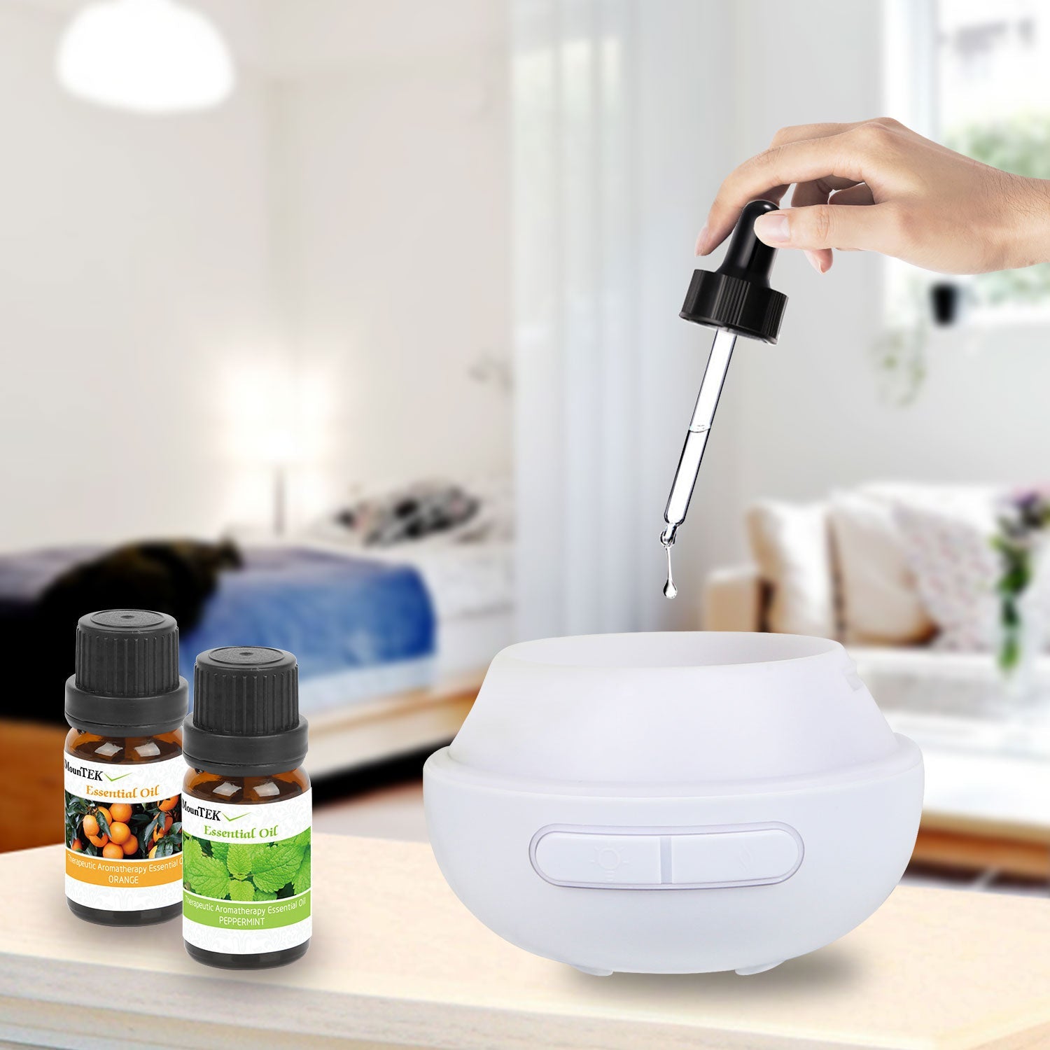 Drop-Shaped Cool Mist Ultrasonic Humidifier