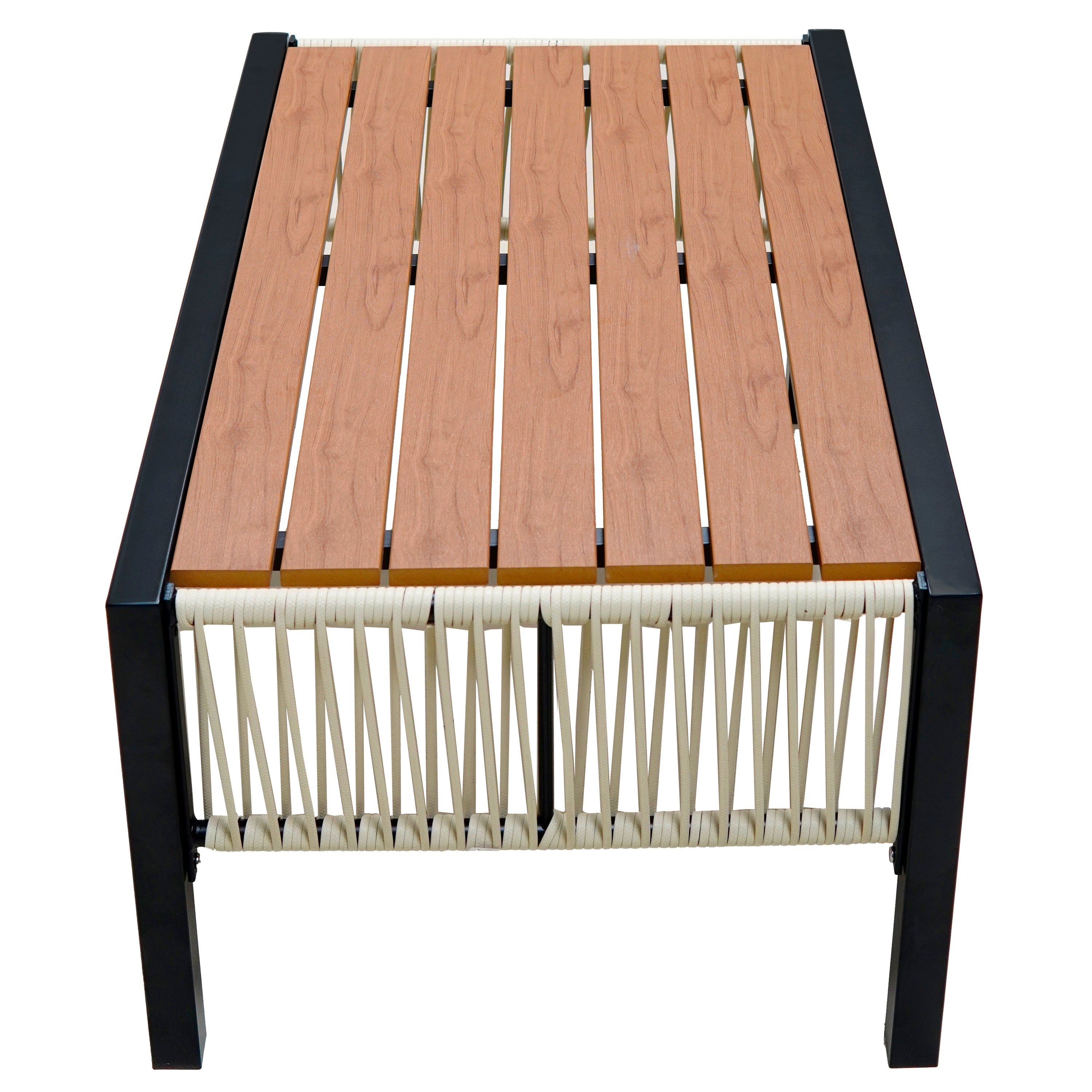U_Style Multi-person Outdoor Iron Sofa Set with Table