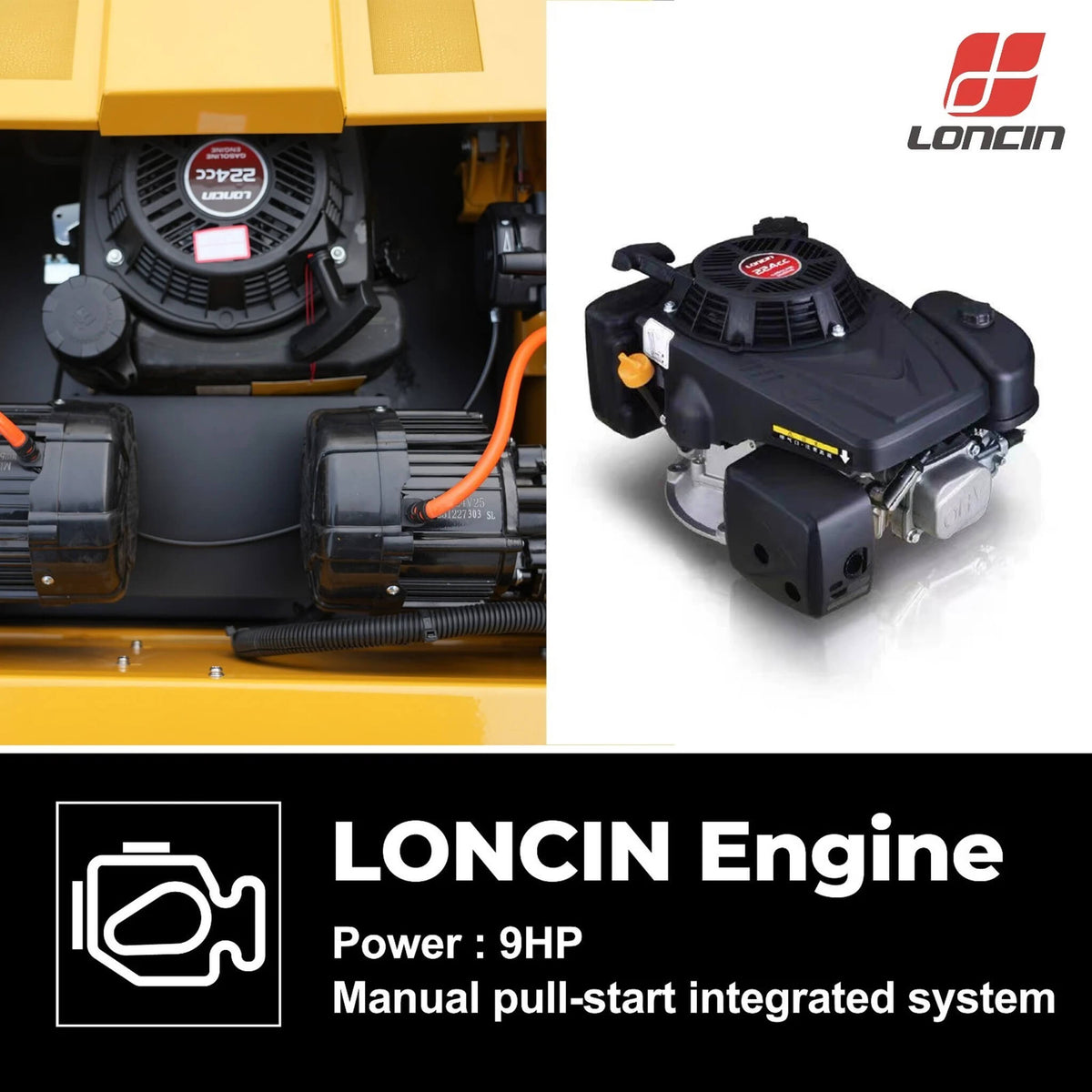 9HP 21-Inch Industrial Remote-Controlled Lawn Mower