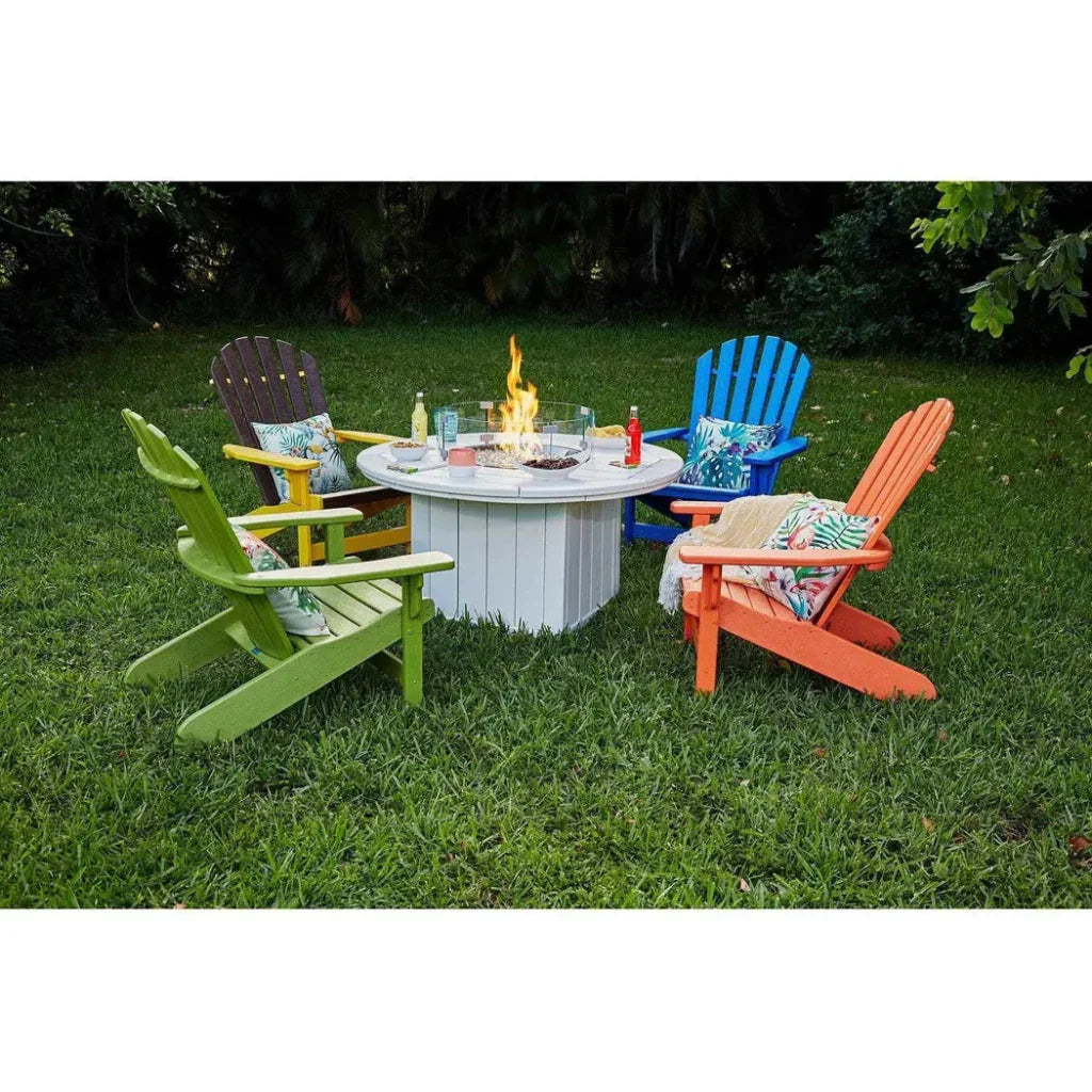 HDPE Round Fire Pit Table USA Made Elementz Blaze