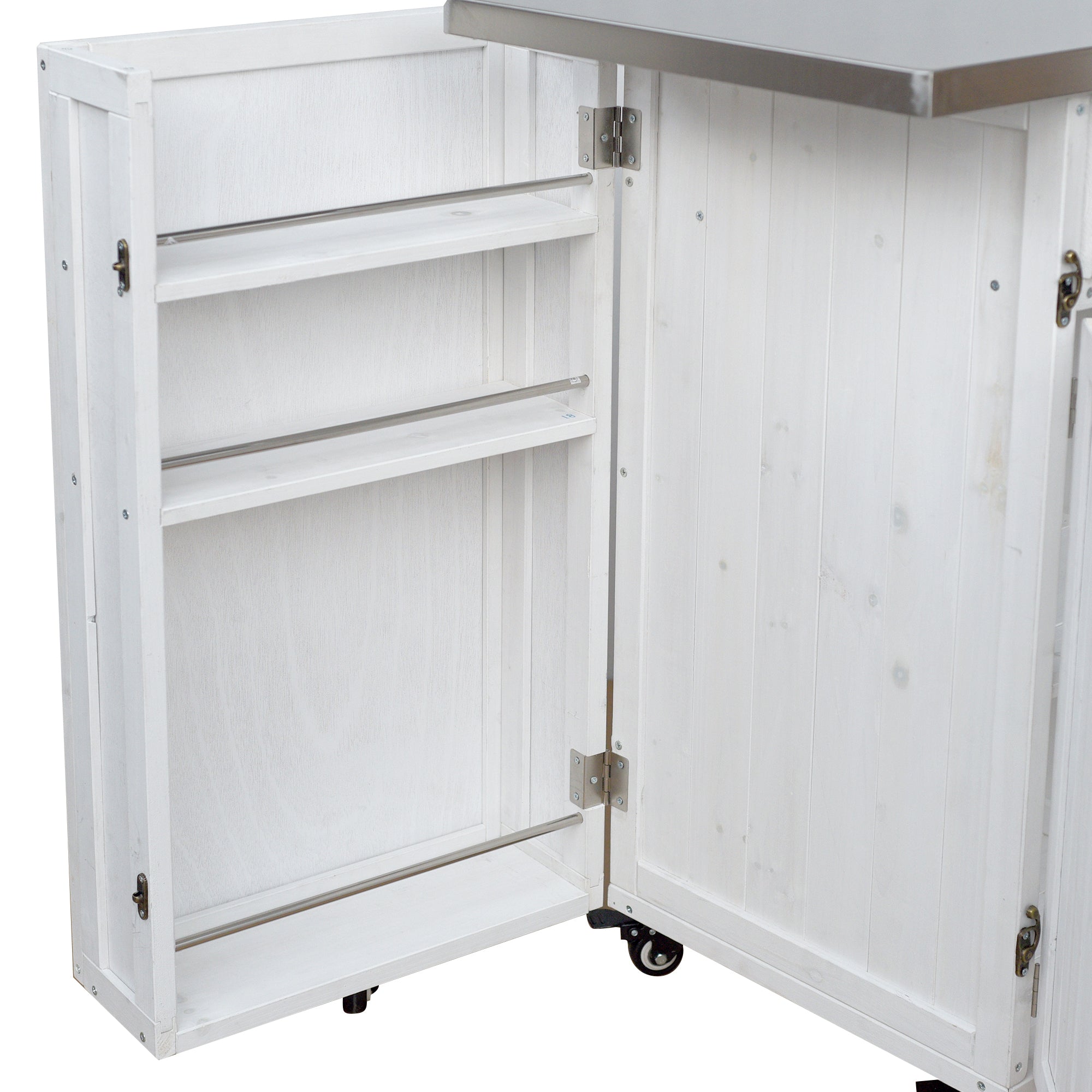 Outdoor Kitchen Island Fir Wood Prep Station