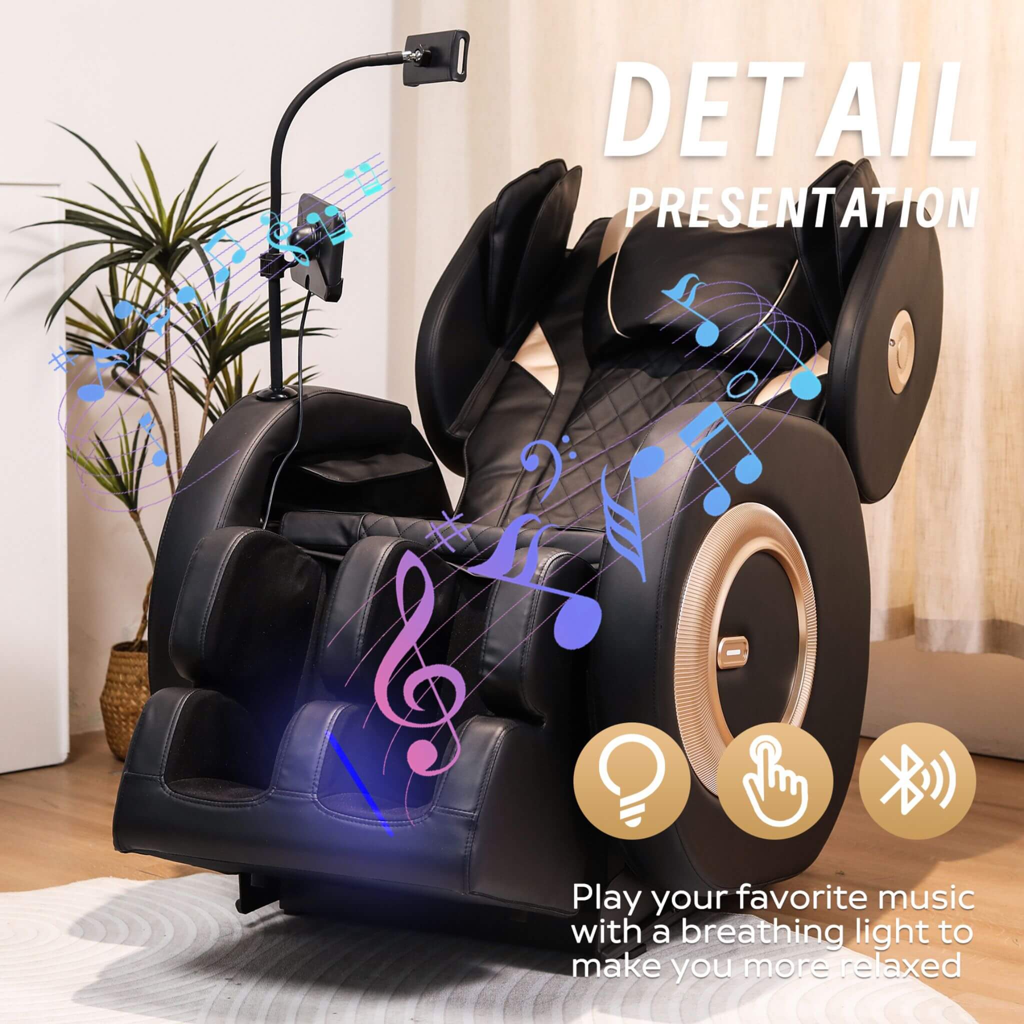 Airvana Tranquil Automatic Zero Gravity Massage Recliner Chair With Full Body Air Pressure (SAK76018)
