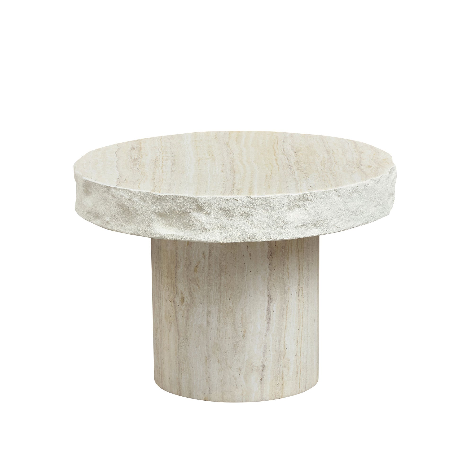 23.82 Inch Faux Mars Textural Patterns Coffee Table