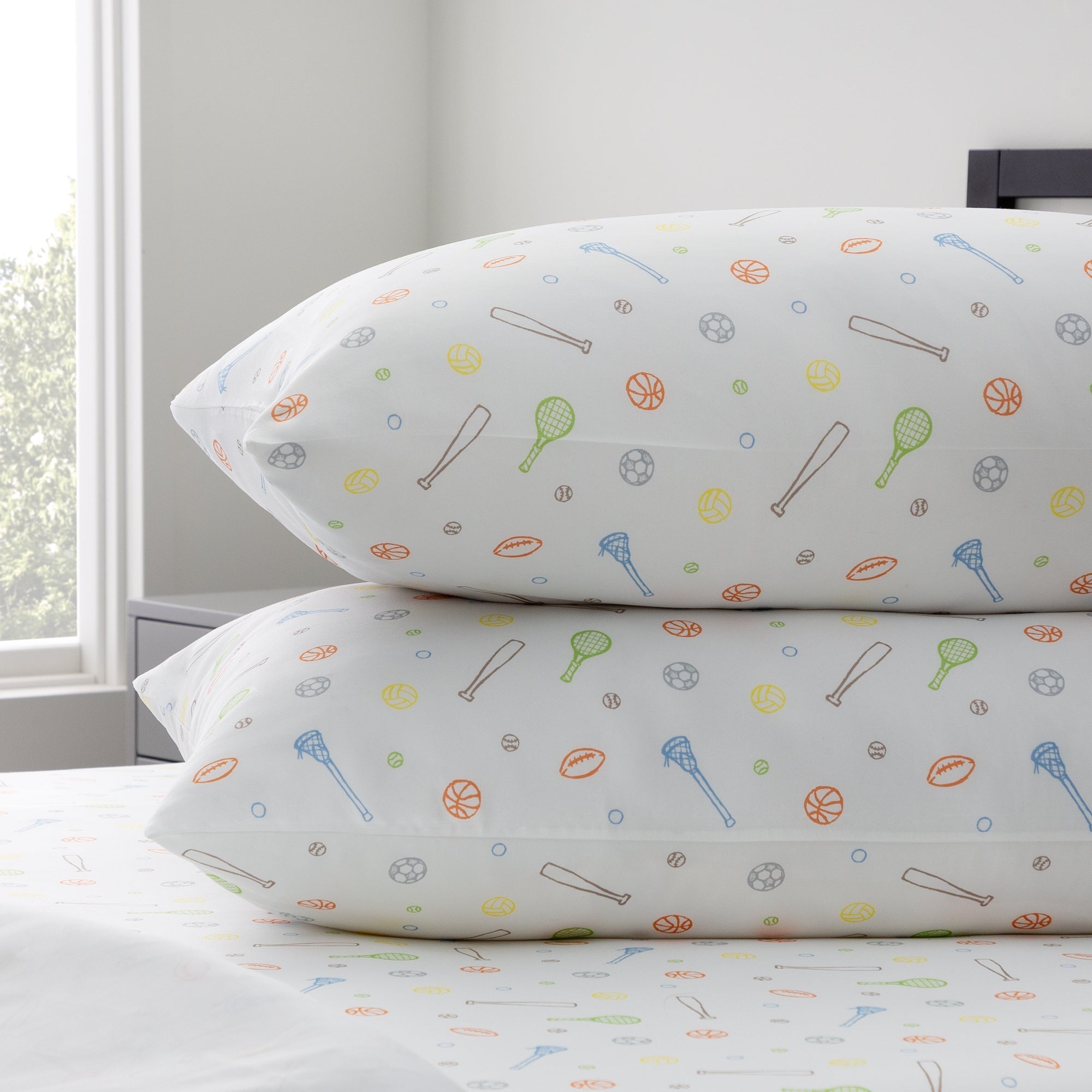 Linenspa Microfiber Sheet Set Full Sport Pattern