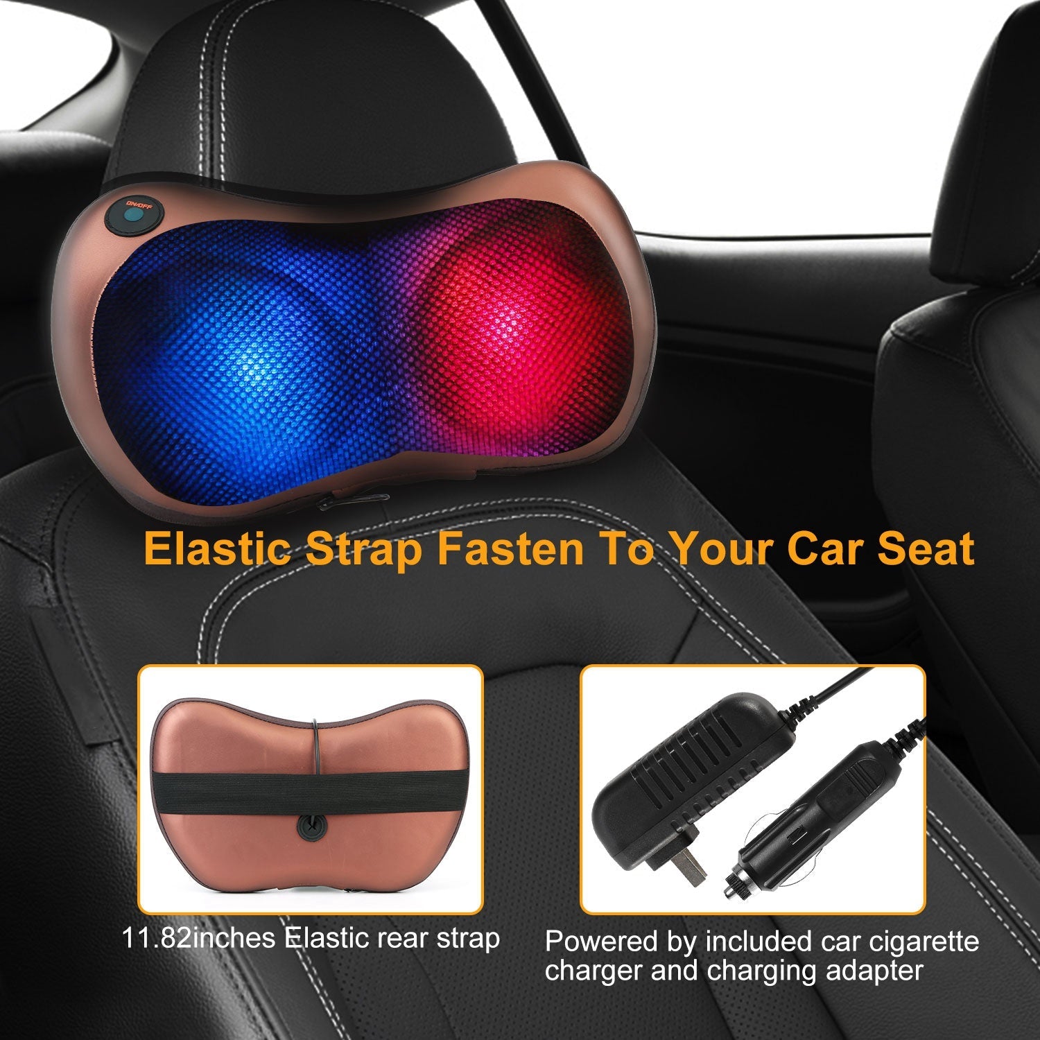 Back Neck Massage Pillow Thermotherapy