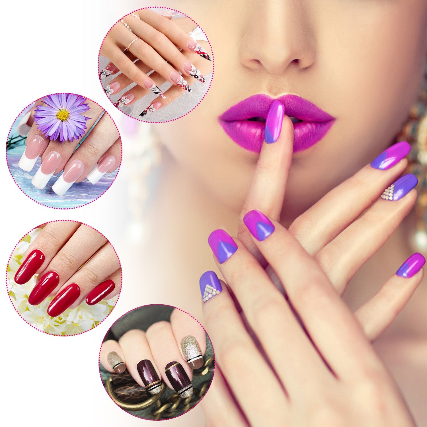 20Pcs Transparent Nail Tip Clips