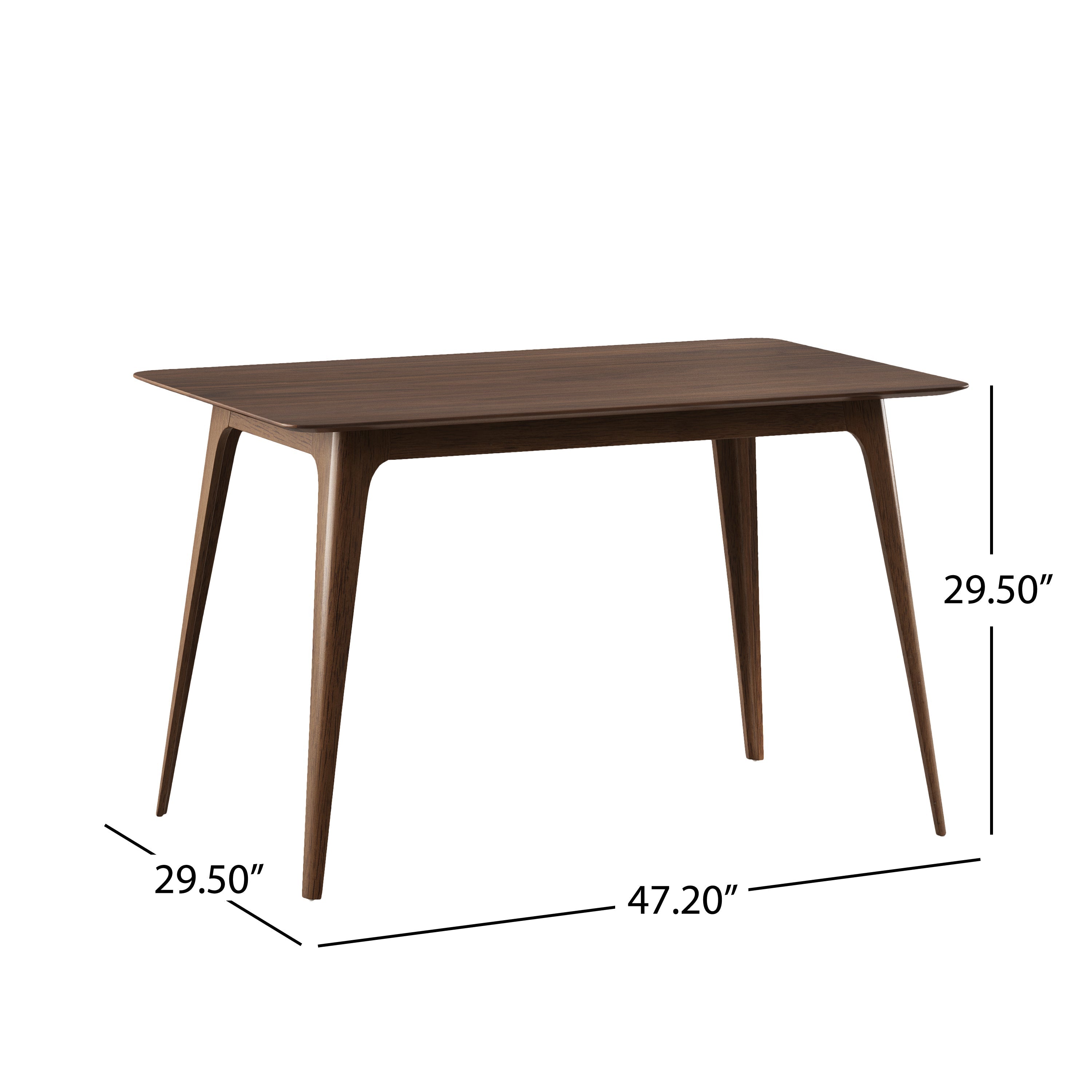 5-Piece Dining Set with Rubberwood Frame and Faux Leather Chairs