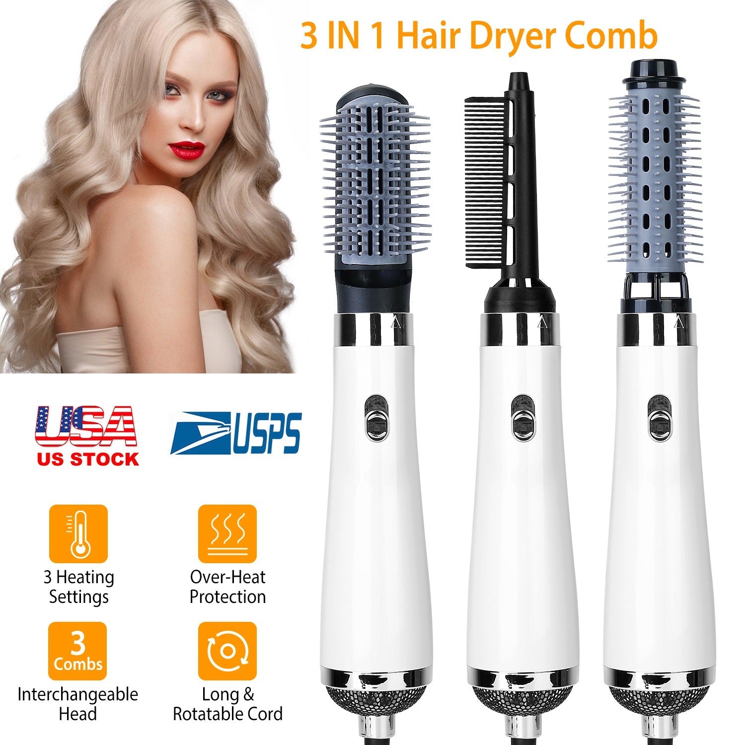 3-In-1 Volumizing Hot Air Brush