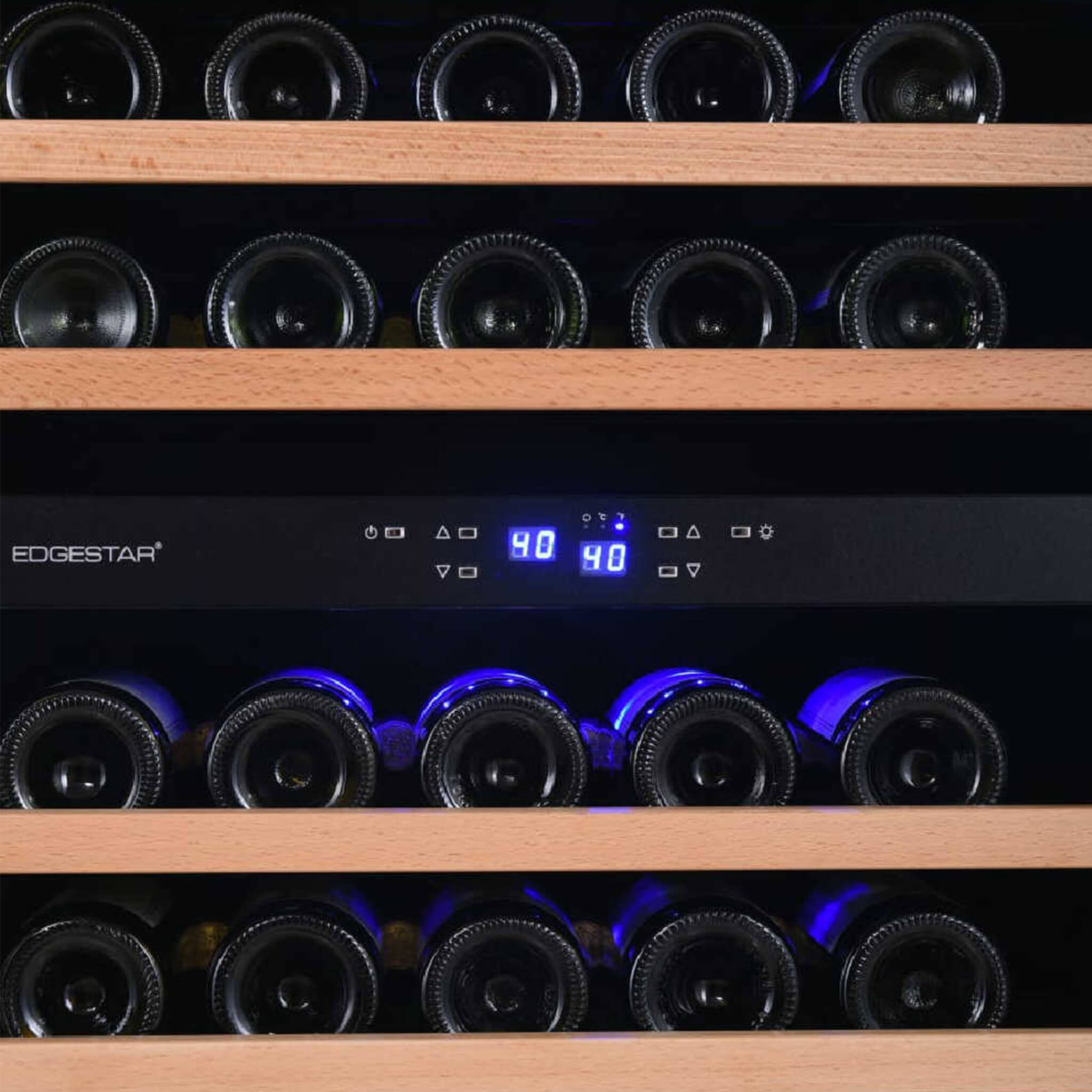 Edgestar Premium 24-Inch 101 Bottle Capacity Built-In Dual Zone Wine Cooler (SAK92835)