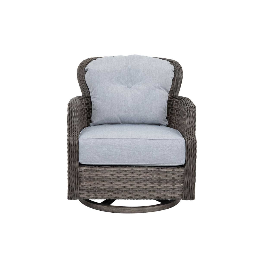 Tenaya 3-Piece Wicker Sofa Set with Swivel Rocking Chairs
