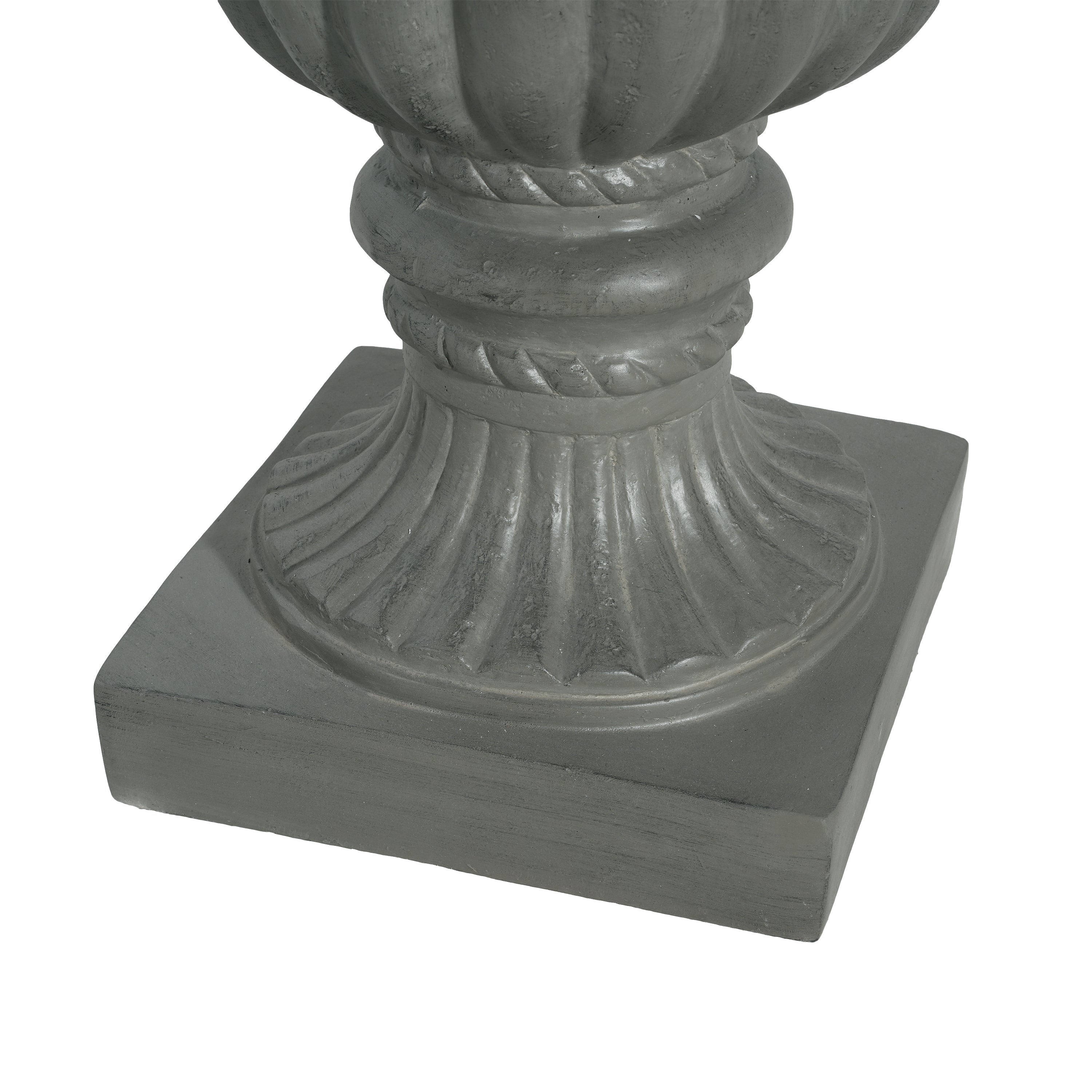 Outdoor Garden Urn Planter, Gray