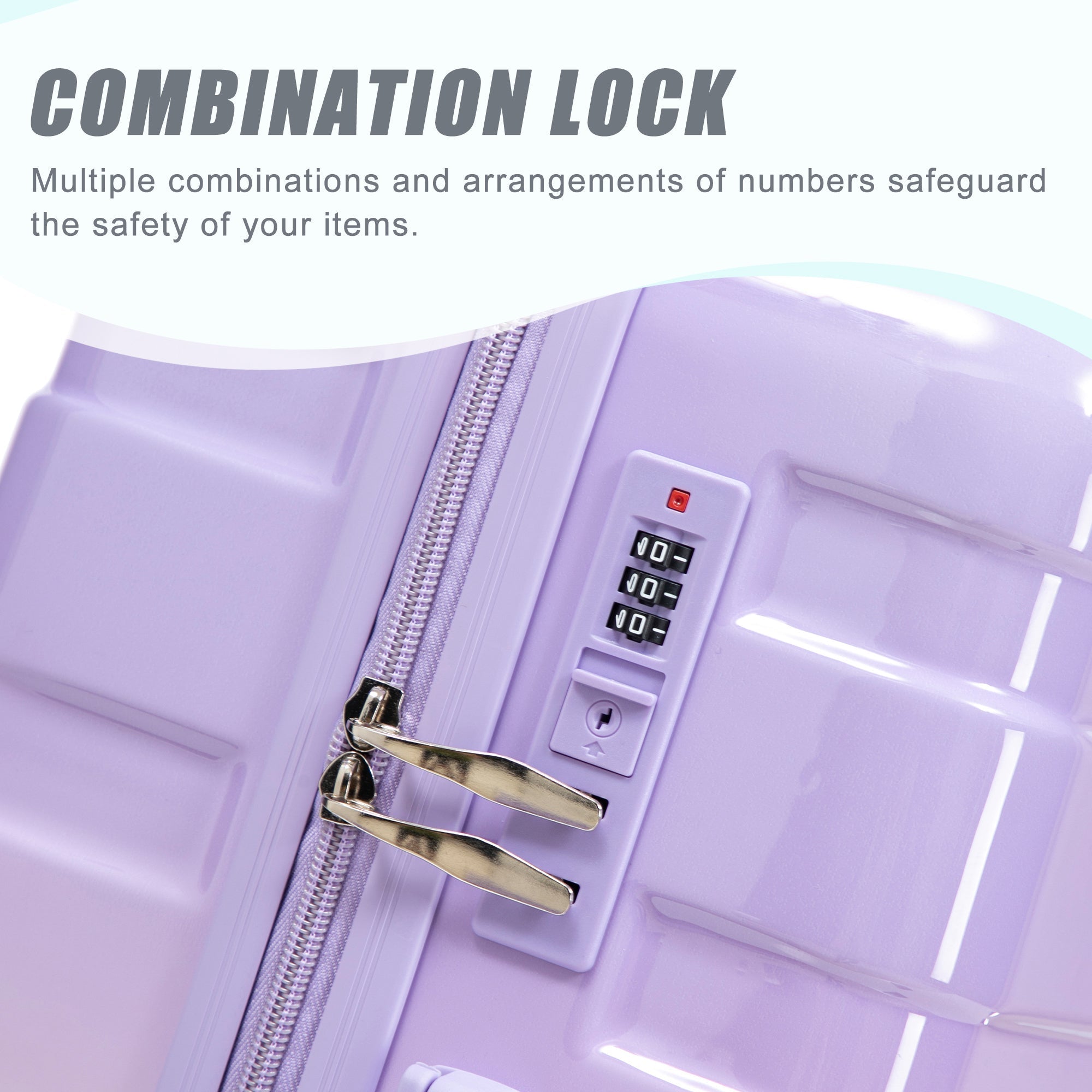20'/24'/28' 3-Piece PC Spinner Wheel Luggage Set