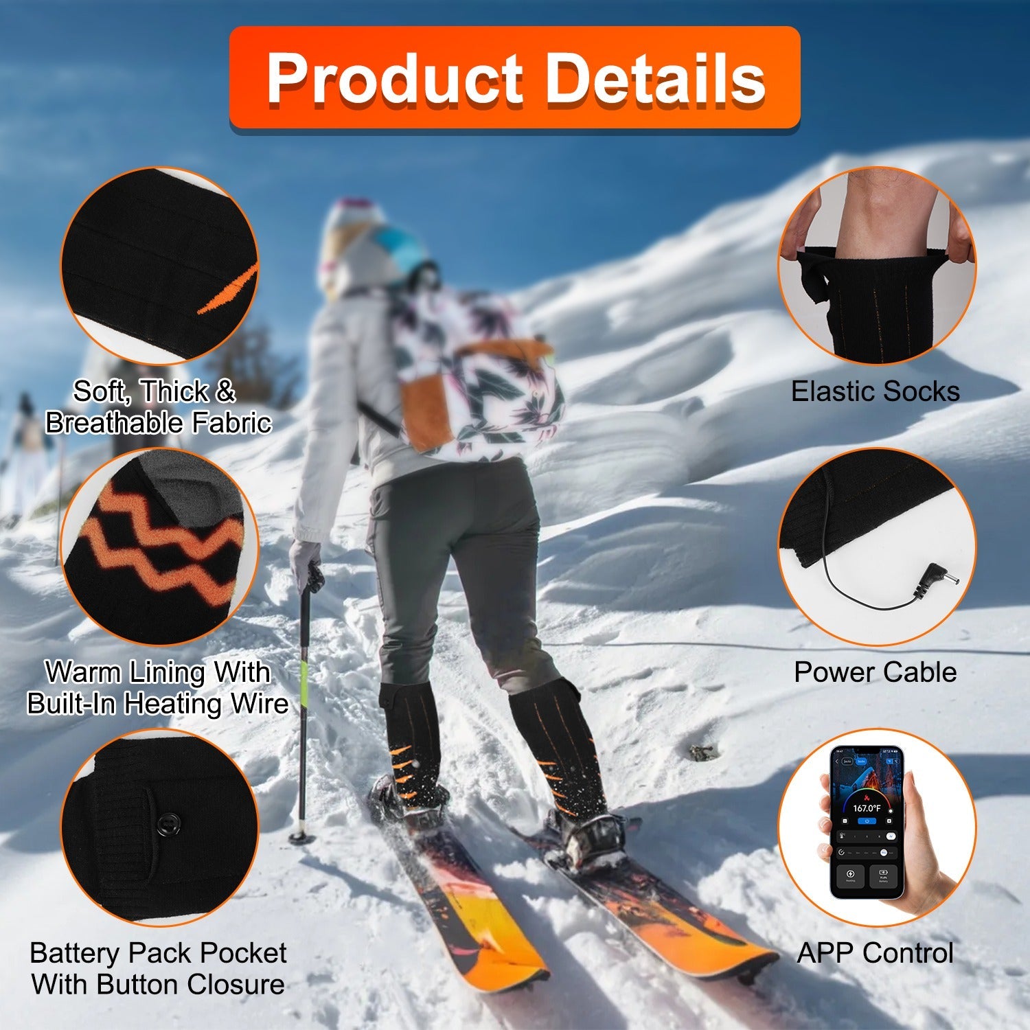 Heated Socks for Men Women