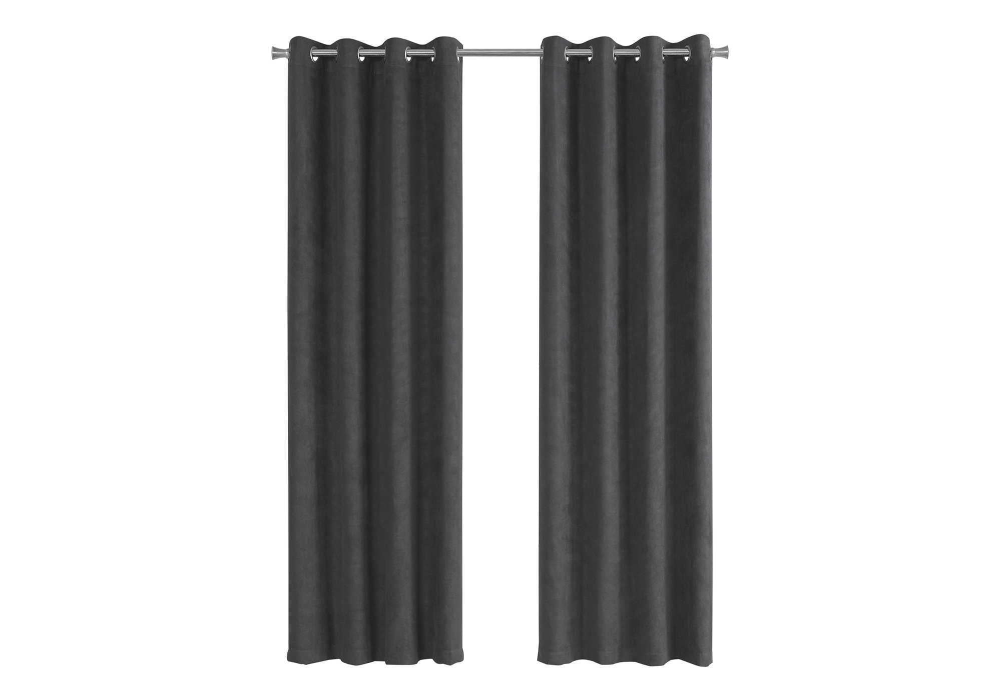 2 Pieces Set Room Darkening Curtain Panels with Grommet