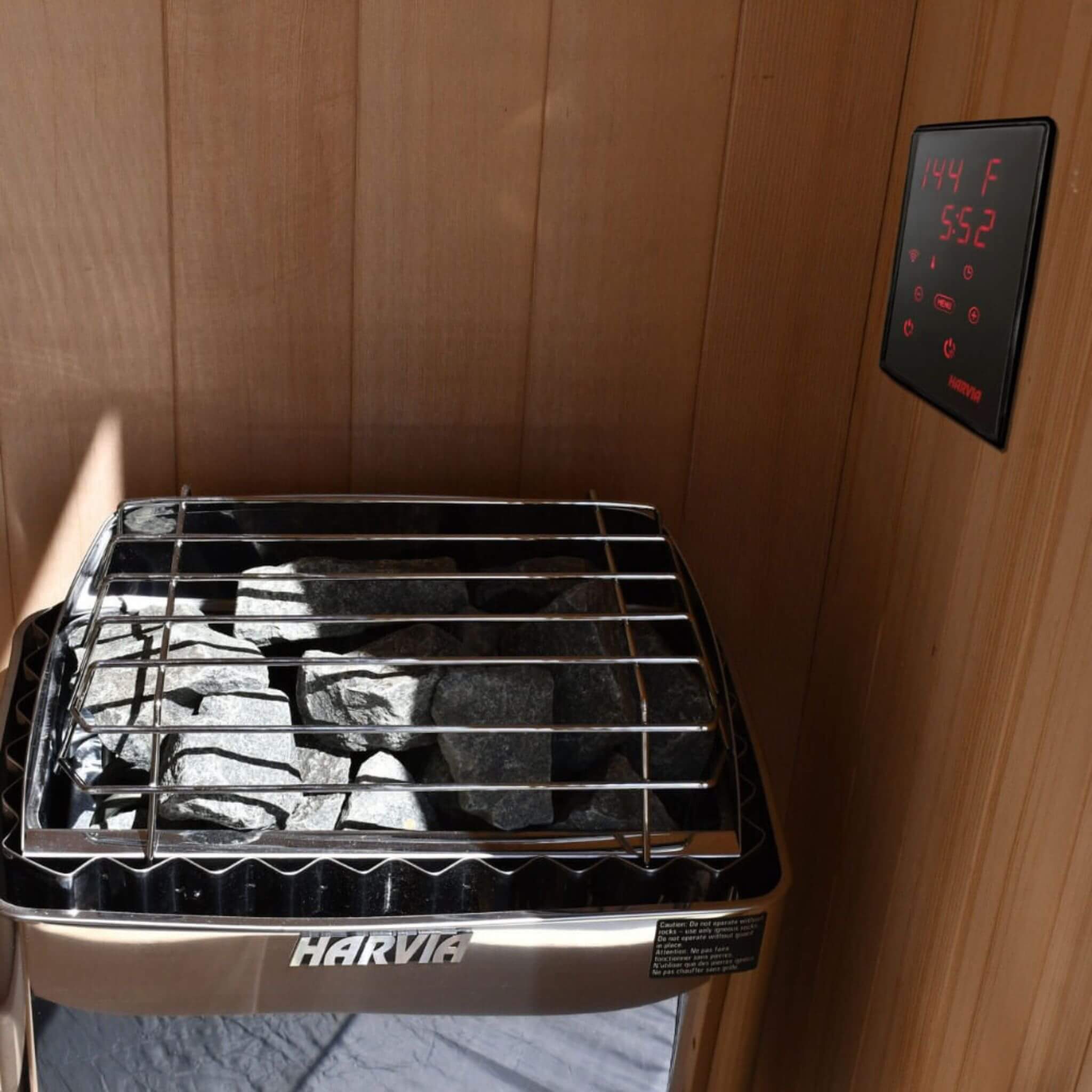 Harvia KIP UL Certified Electric Sauna Heater With Xenio CX170 Digital Control, WiFi Remote Control & Sauna Stones (SAK74563)