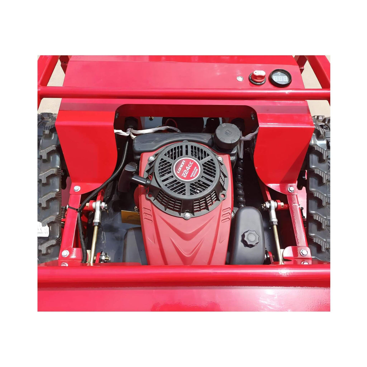 Heavy-Duty 24-Inch 9HP Commercial Remote-Controlled Lawn Mower With Snow Plow