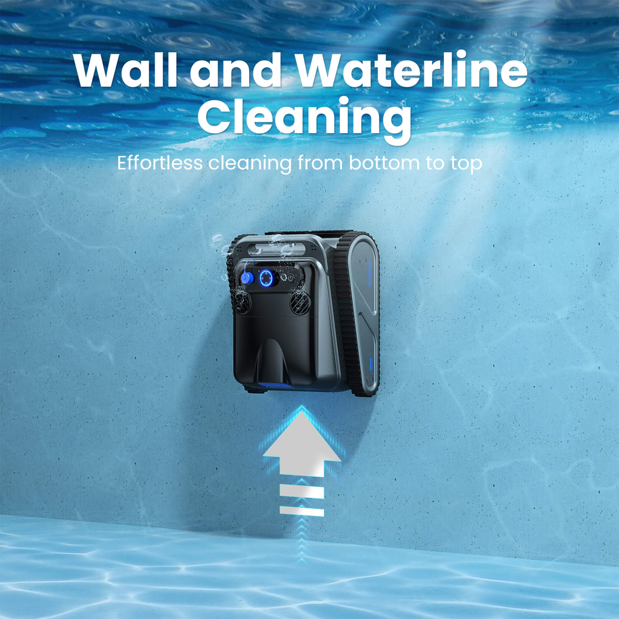 Heavy-Duty Cordless Wall Climbing Robotic Pool Vacuum Cleaner (SAK80239)
