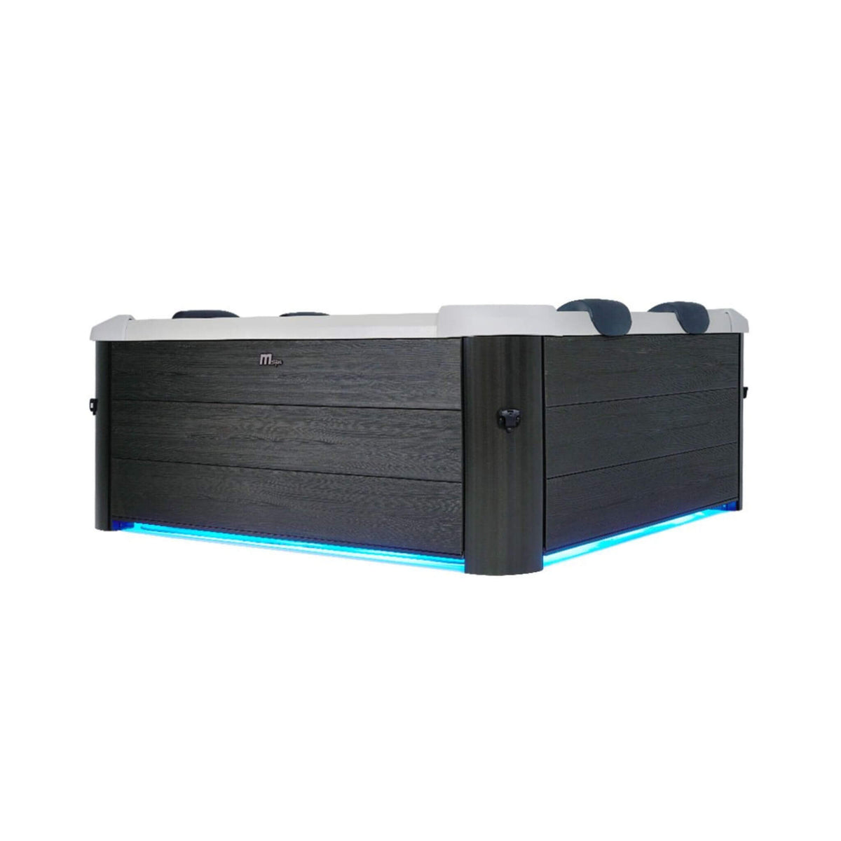 MSpa Oslo Supreme 6-Person 120 Jets Square Spa W/ LED Lights & Integrated App Control