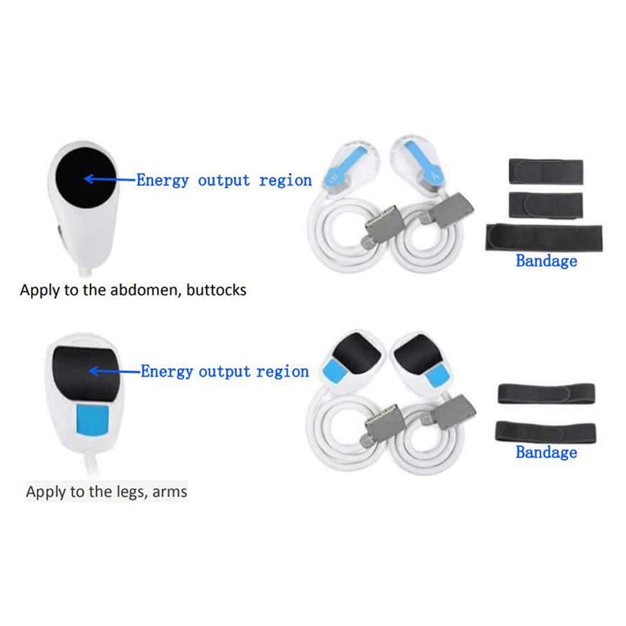 Portable 4-Handle Home Body Shaping Machine For Abdomen, Arms, Thighs, And Buttocks (SAK59284)